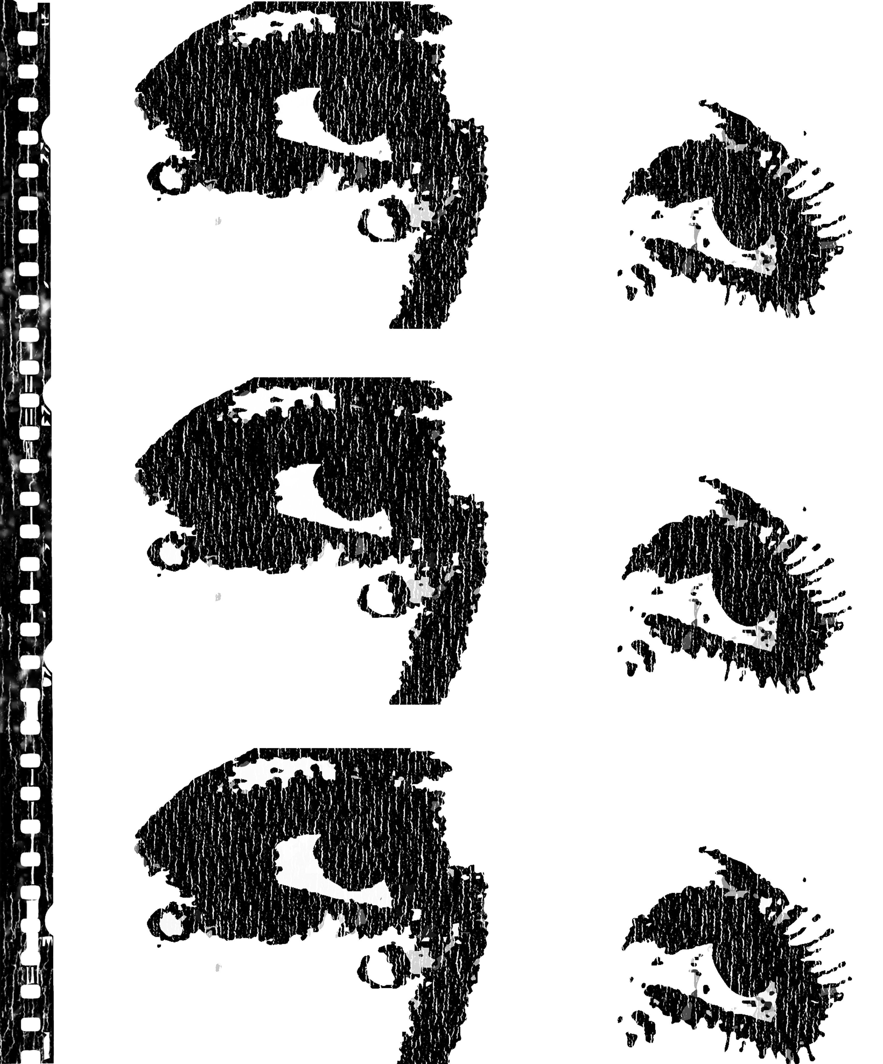 Cine Reel Eyes T-Shirt / White-Future Past-Essential Republik