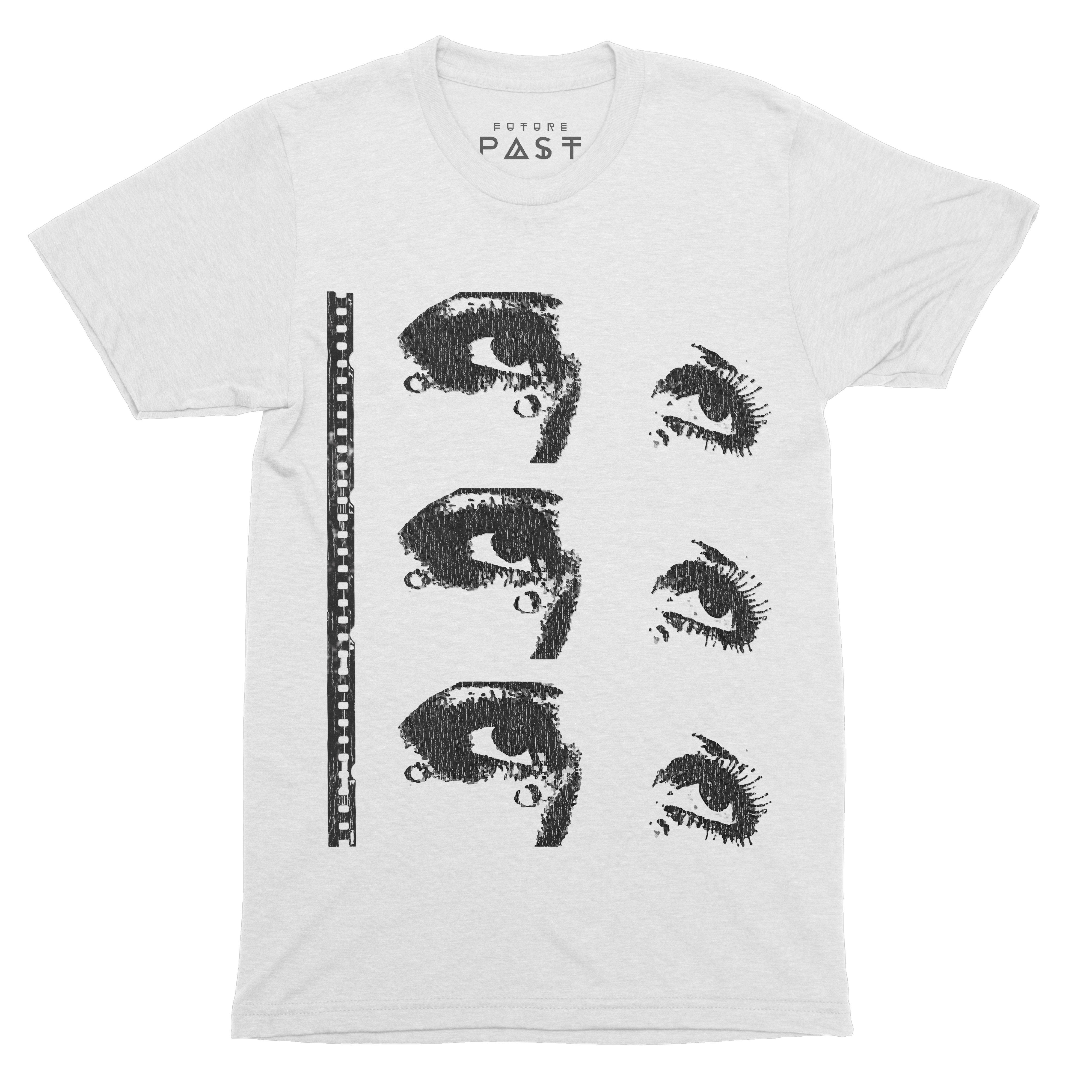 Cine Reel Eyes T-Shirt / White-Future Past-Essential Republik