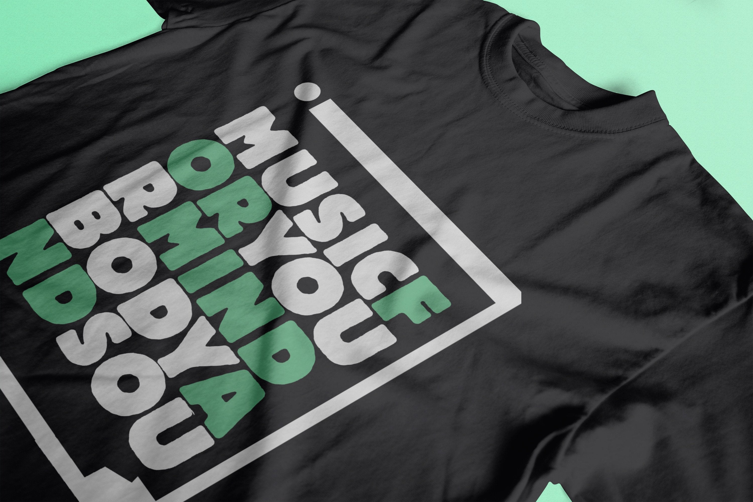 Music For Your Mind T-Shirt / Black-Future Past-Essential Republik