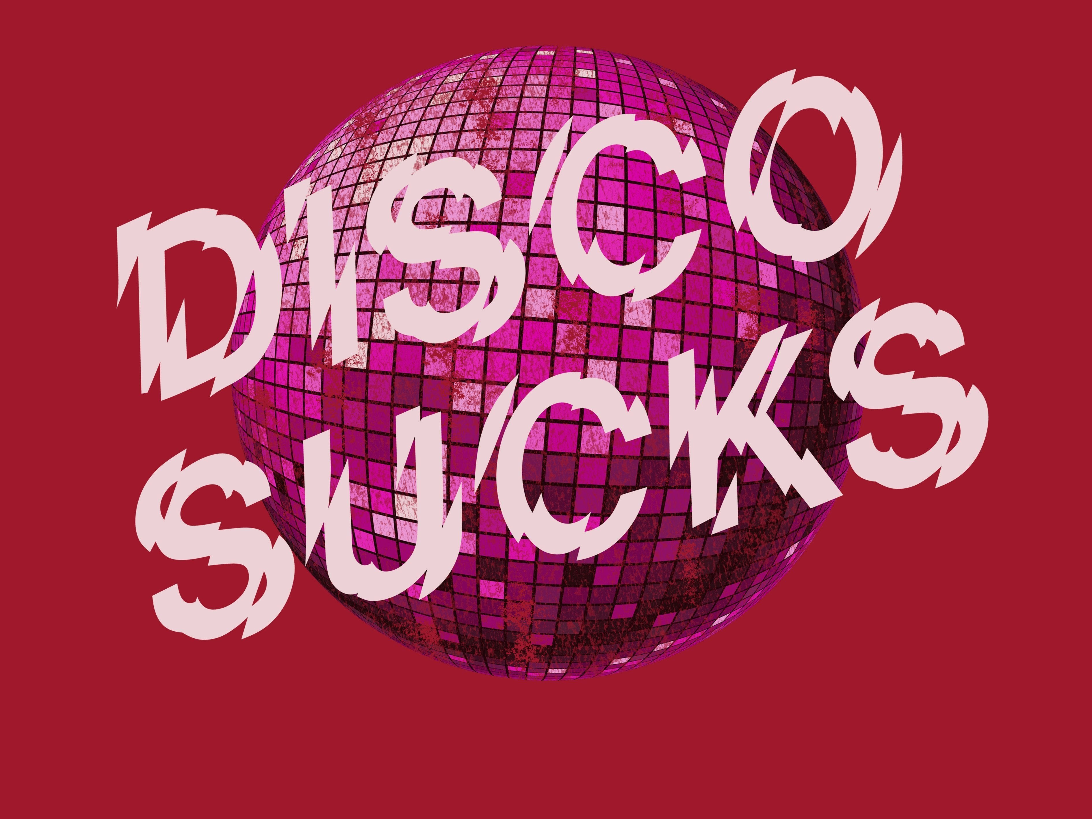 Disco Sucks (In Irony) T-Shirt / Red-Future Past-Essential Republik