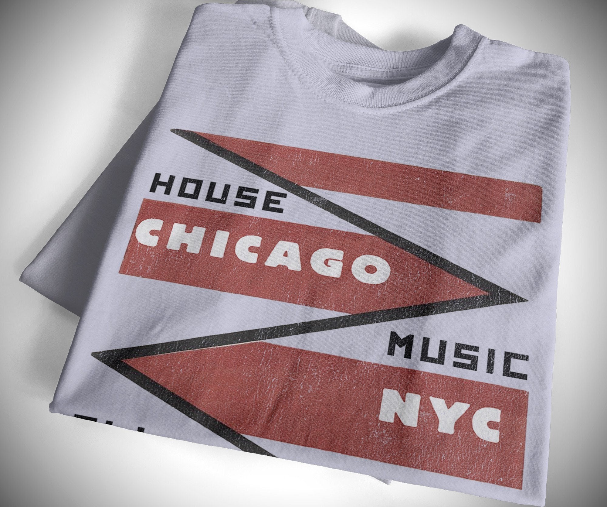 House Origins All Night T-Shirt / White-Future Past-Essential Republik