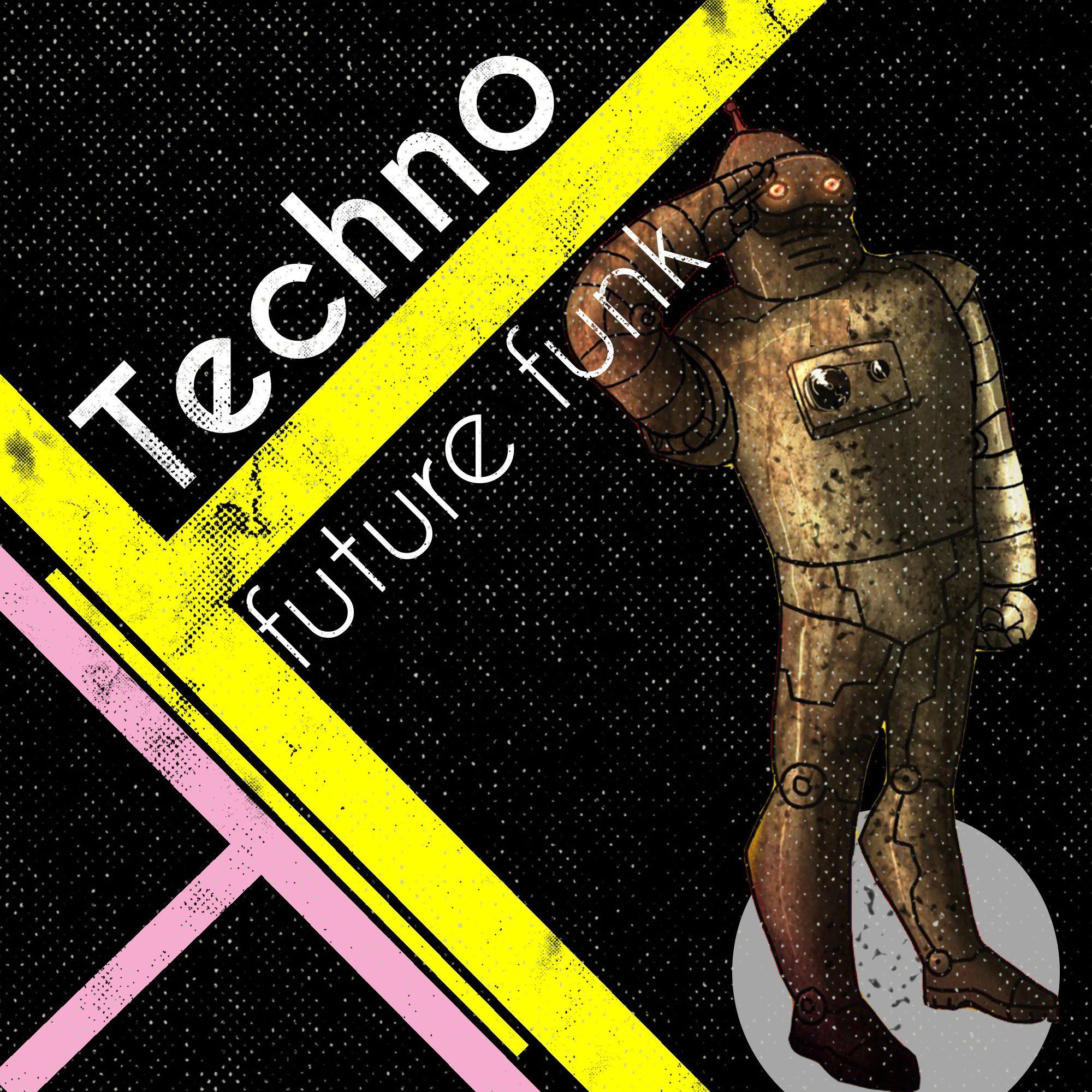 Techno Future Funk T-Shirt / Black-Future Past-Essential Republik