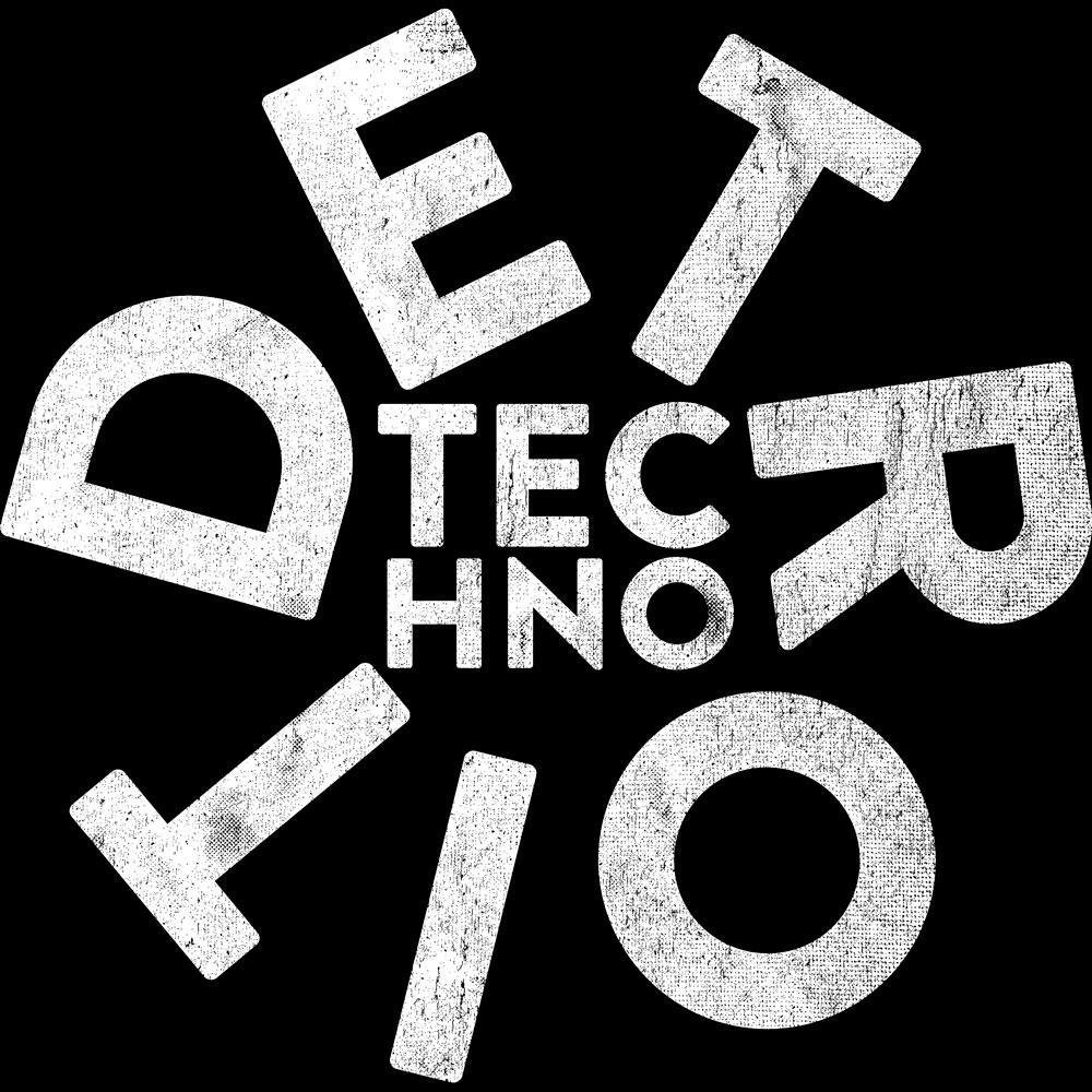 Distressed Detroit Techno T-Shirt / Black-Future Past-Essential Republik