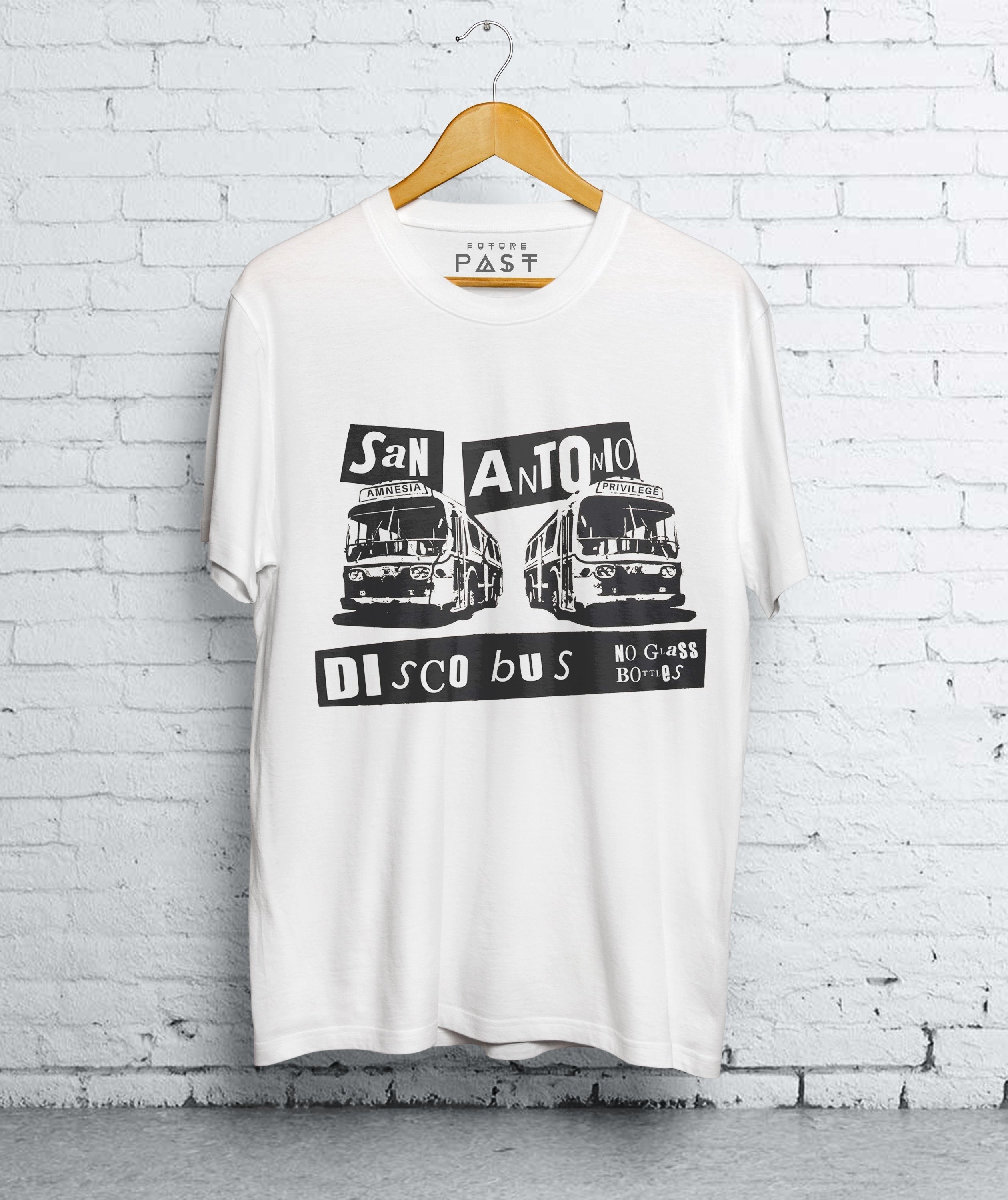 Ibiza Disco Bus T-Shirt / White-Future Past-Essential Republik