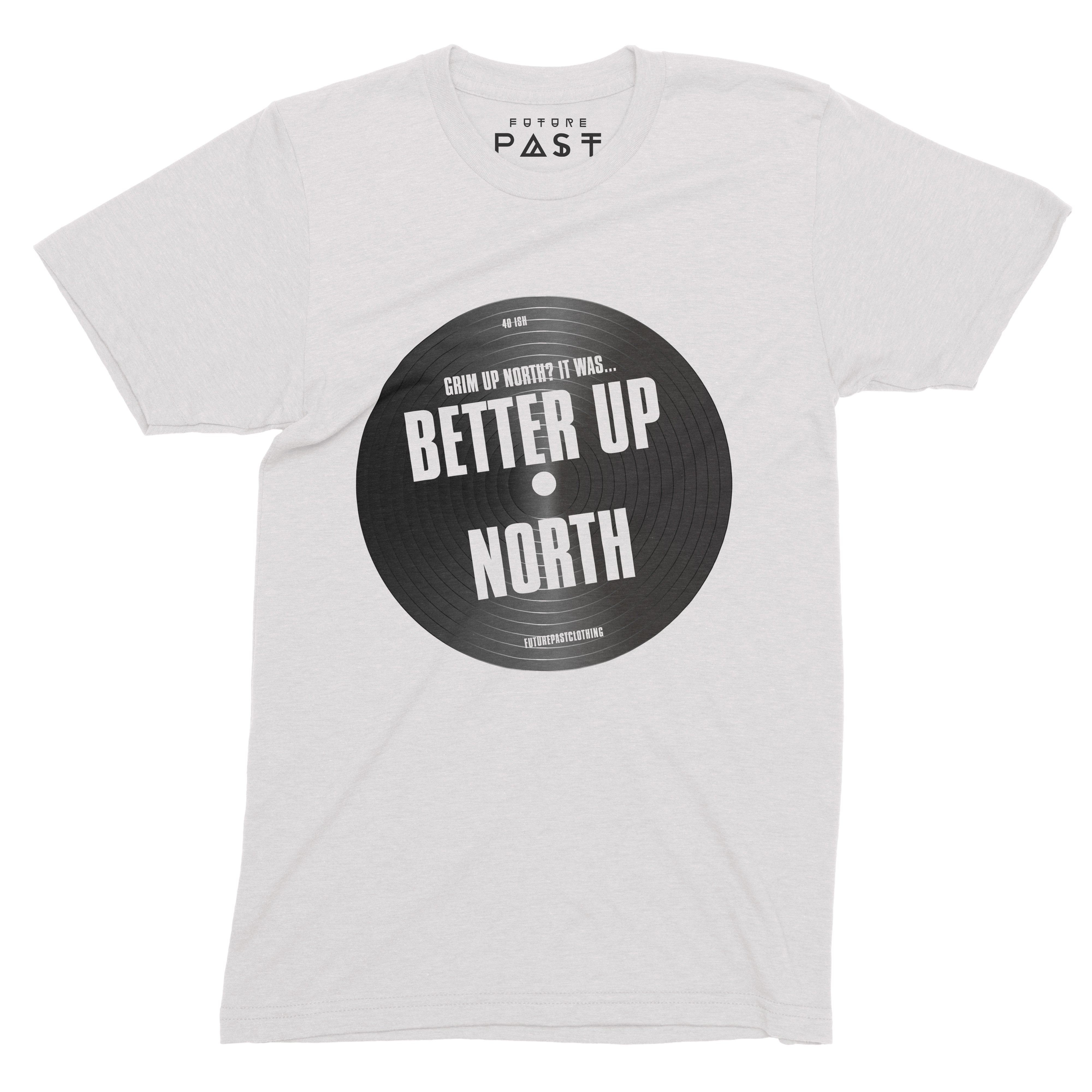It Wasn't Grim Up North It Was Better T-Shirt / White-Future Past-Essential Republik