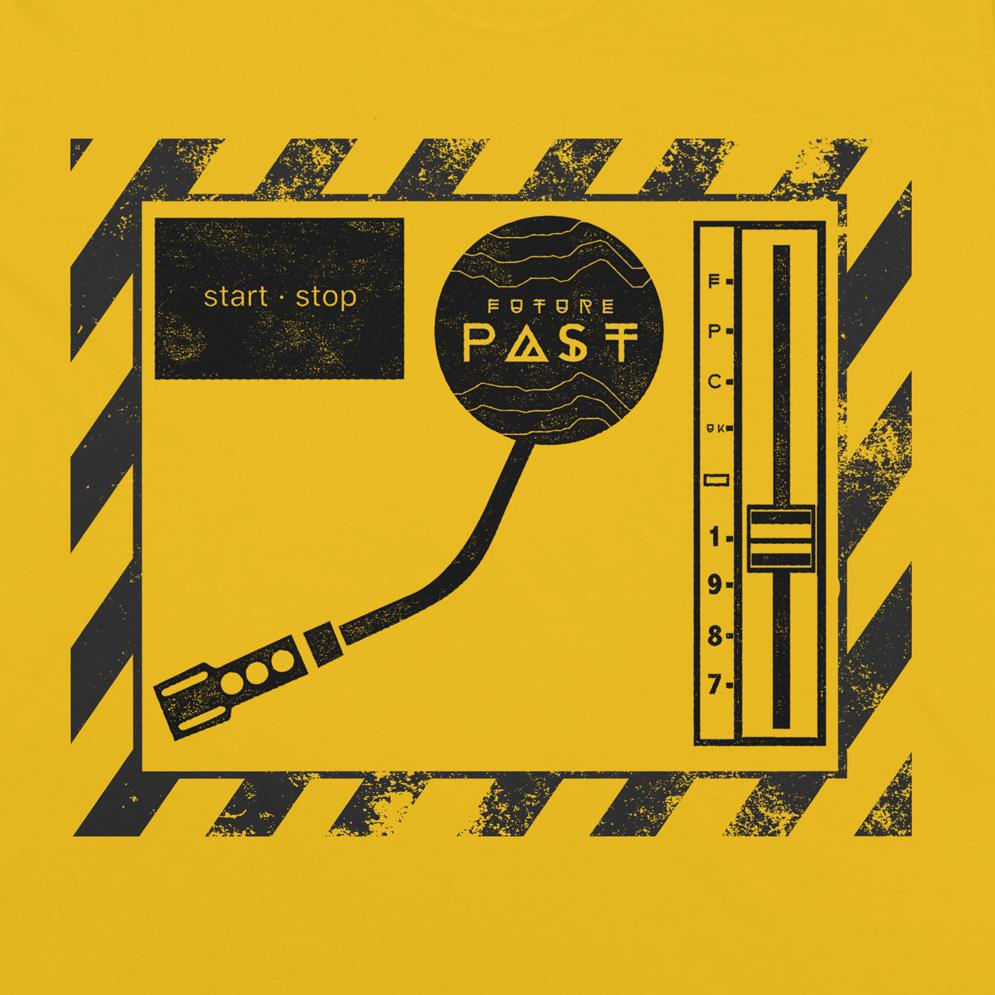 Turntable Elements T-Shirt / Gold-Future Past-Essential Republik