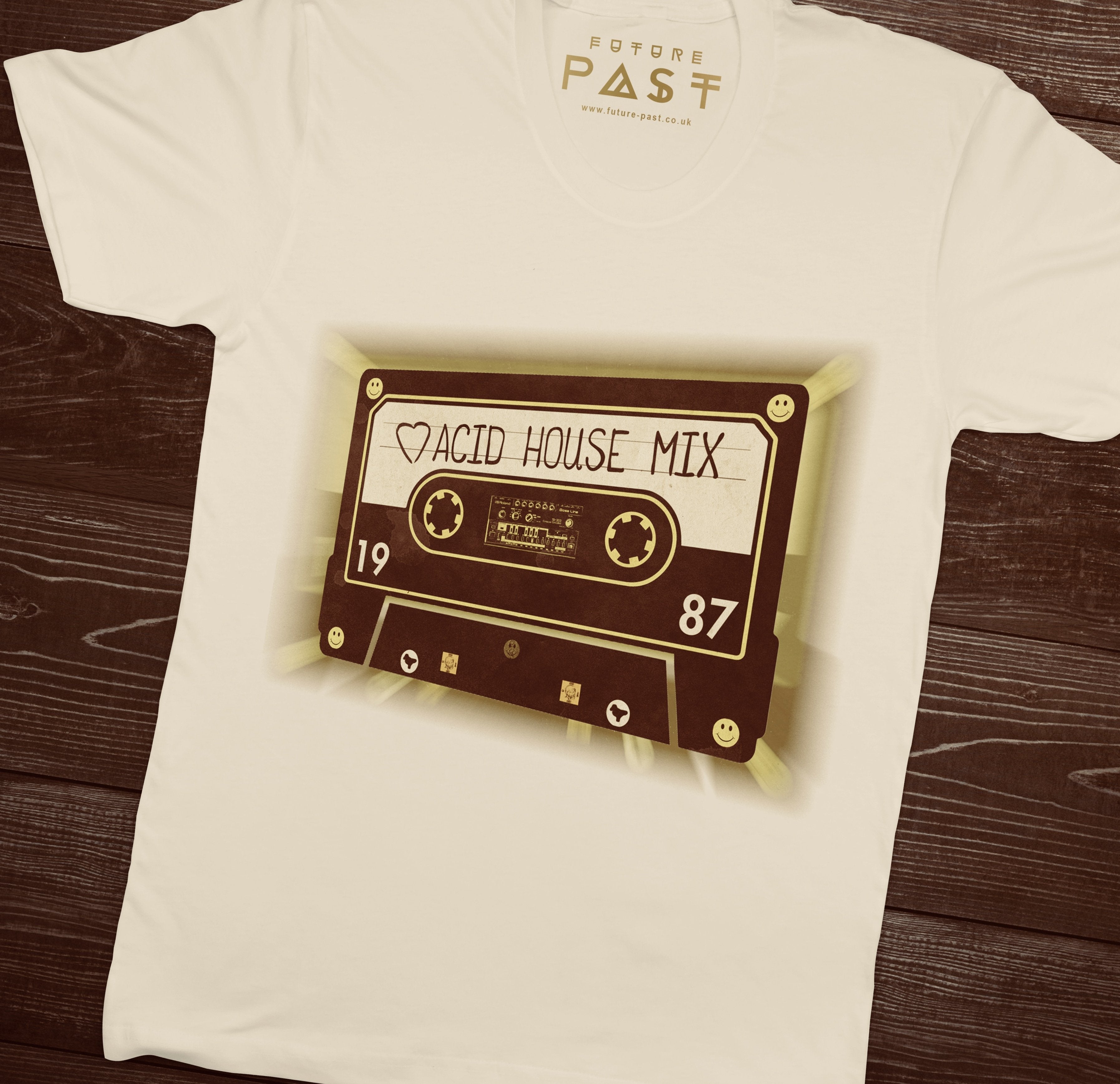Mixtape House T-Shirt / White-Future Past-Essential Republik