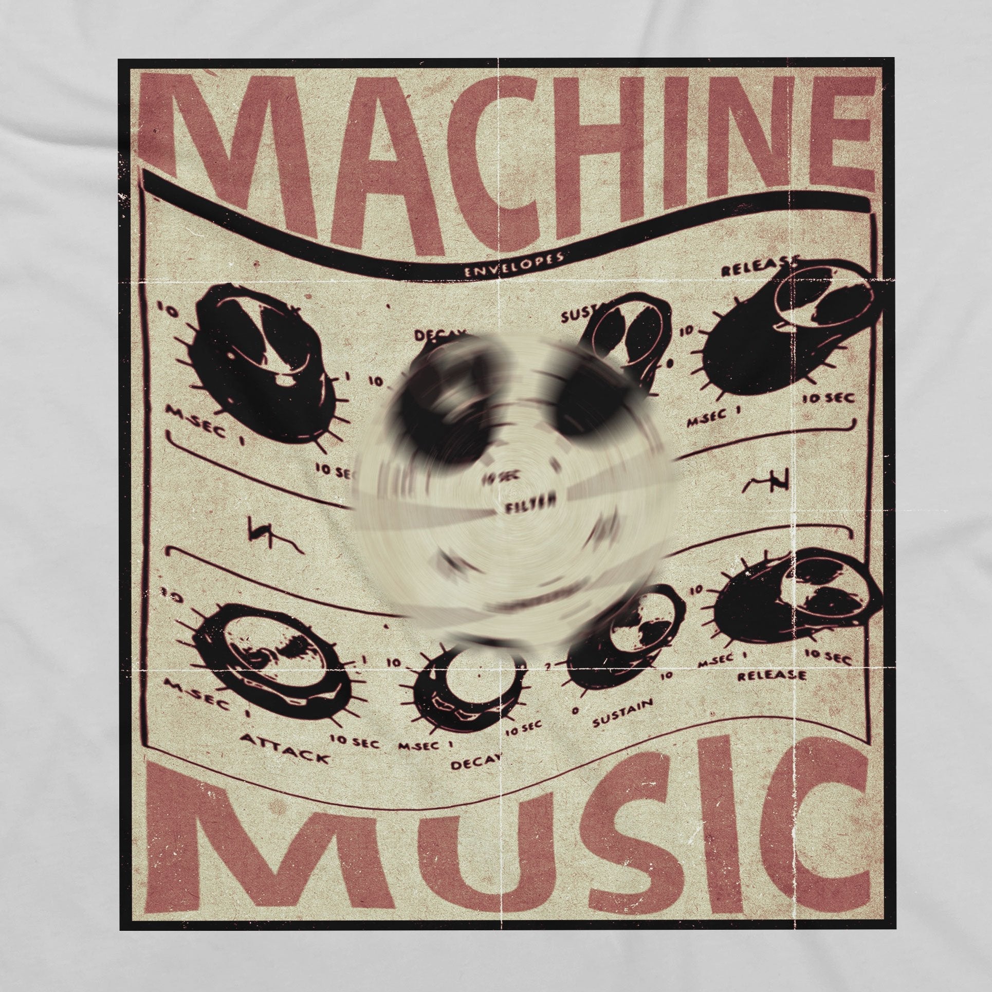 Machine Music T-Shirt / White-Future Past-Essential Republik