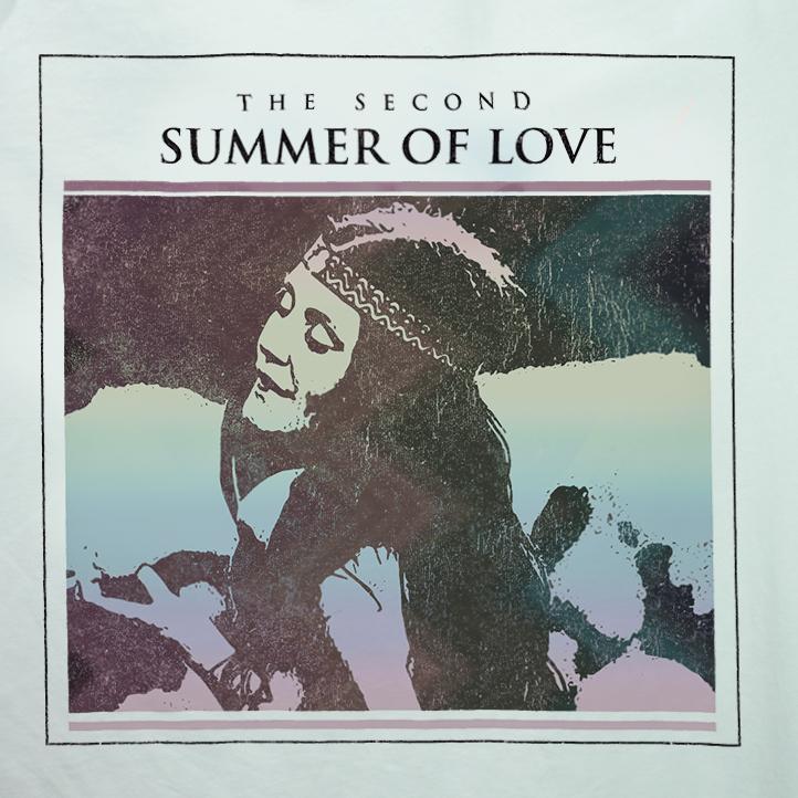 Second Summer Of Love T-Shirt / White-Future Past-Essential Republik