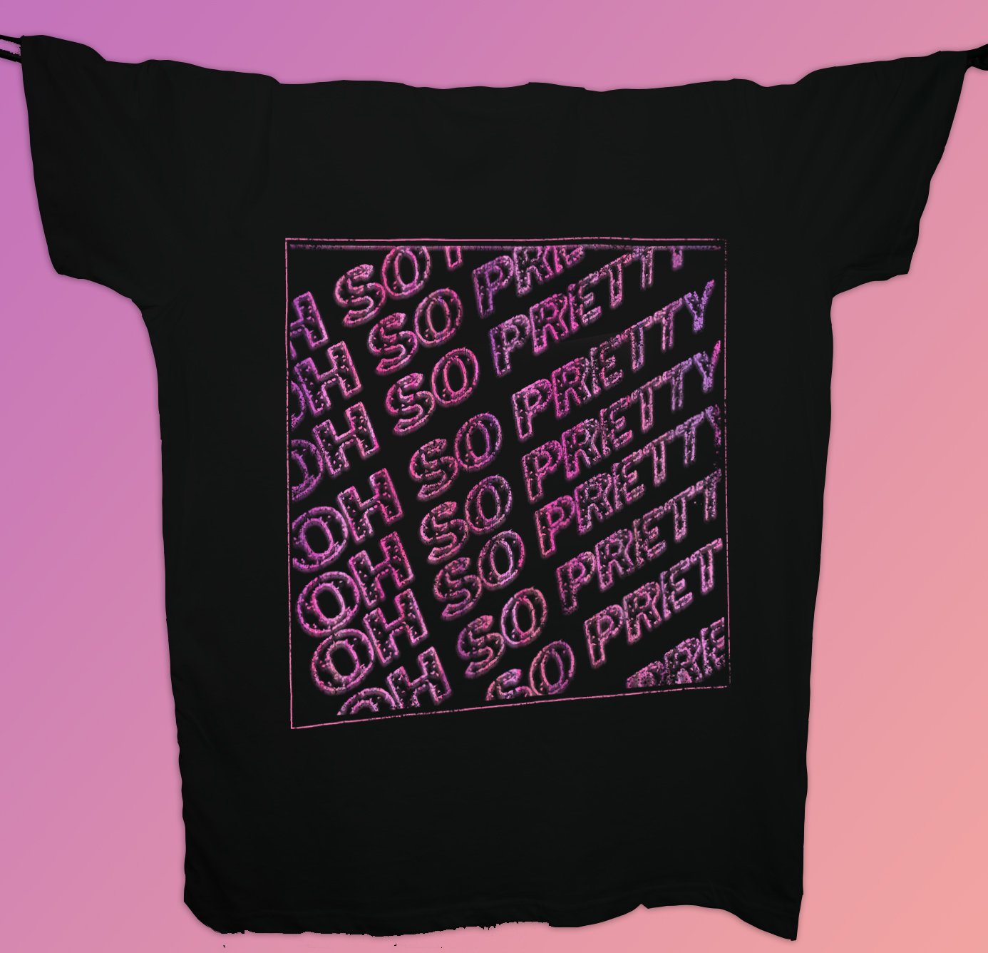 Oh So Pretty T-Shirt / Black-Future Past-Essential Republik