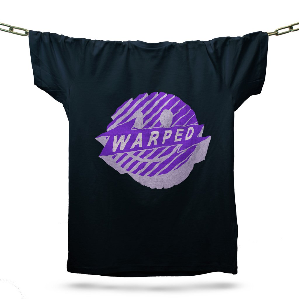 Warped Ripple T-Shirt / Navy-Future Past-Essential Republik