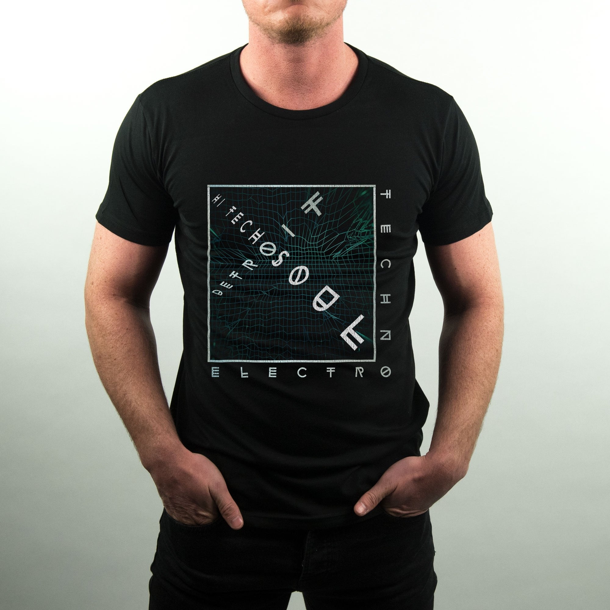 Techno Electro T-Shirt / Black-Future Past-Essential Republik