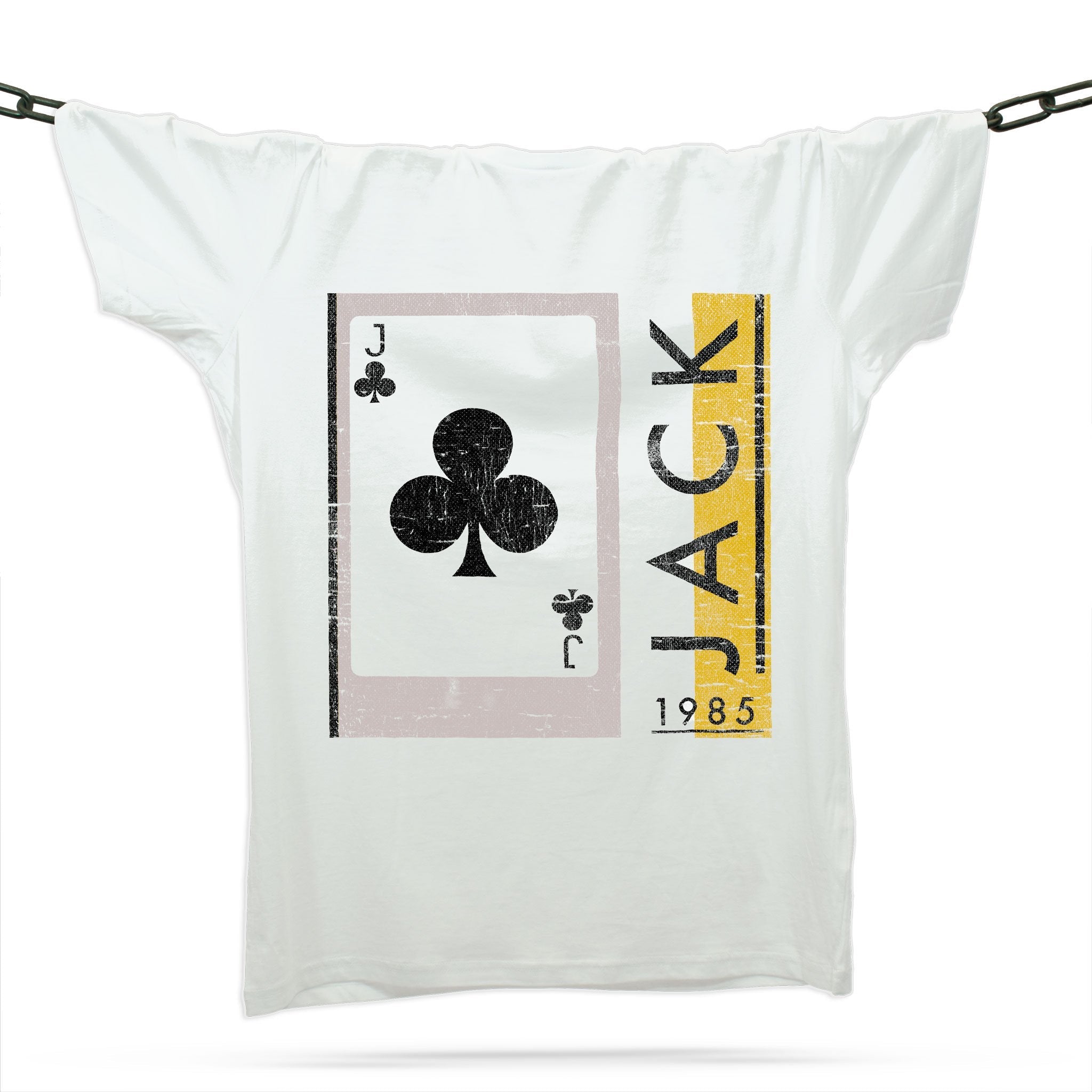 Jack Of Clubs 1985 T-Shirt / White-Future Past-Essential Republik