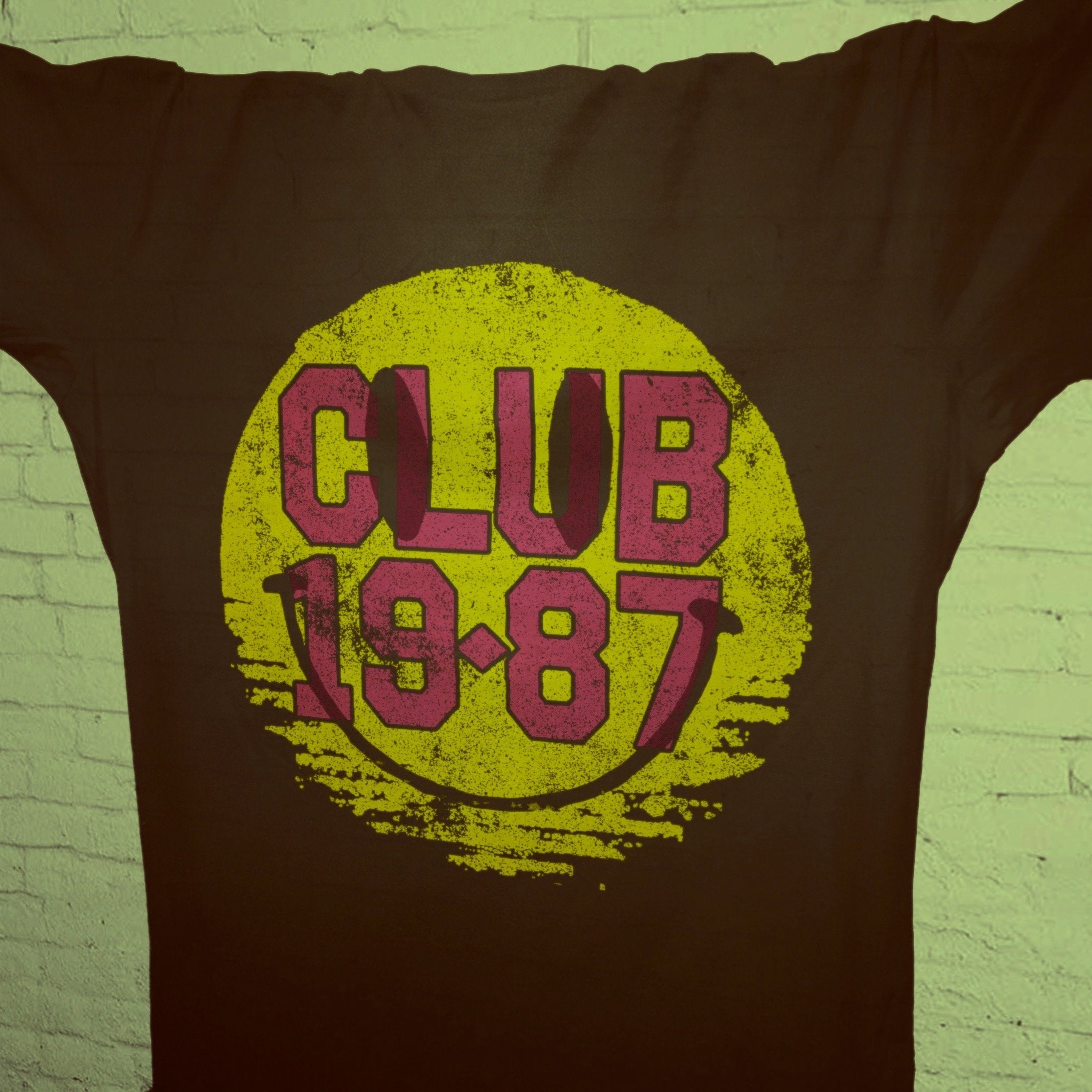 Club 19-87 Acid House T-Shirt / Black-Future Past-Essential Republik
