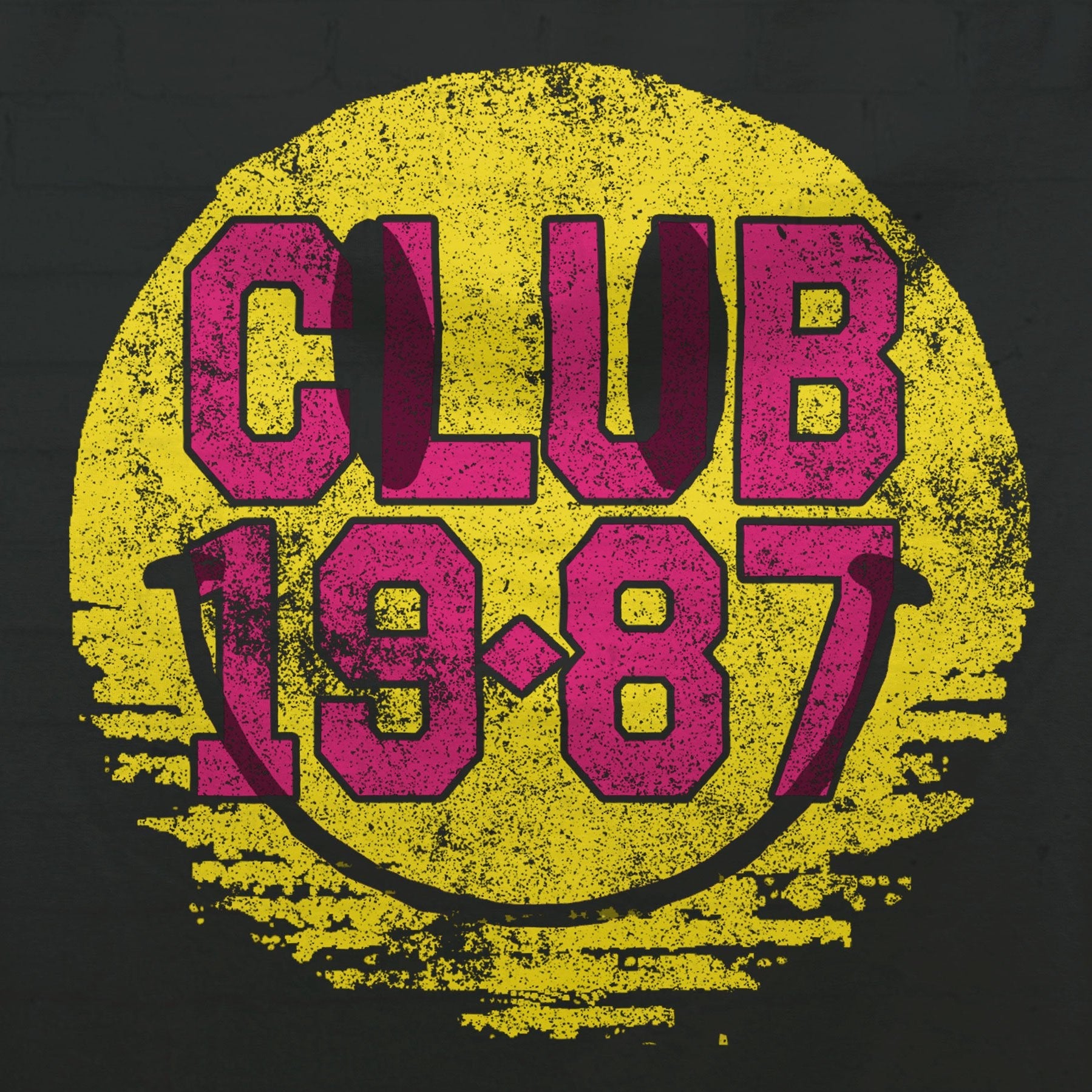 Club 19-87 Acid House T-Shirt / Black-Future Past-Essential Republik