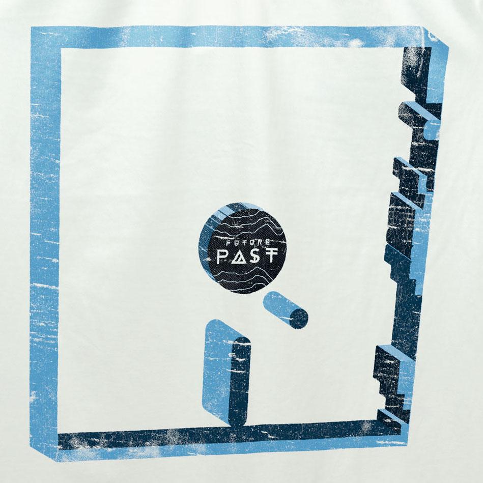 Monday Blue 3D T-Shirt / White-Future Past-Essential Republik
