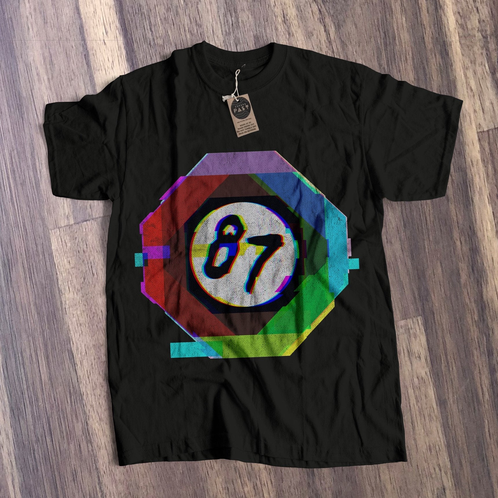 Nineteen Eighty Seven 87 T-Shirt / Black-Future Past-Essential Republik