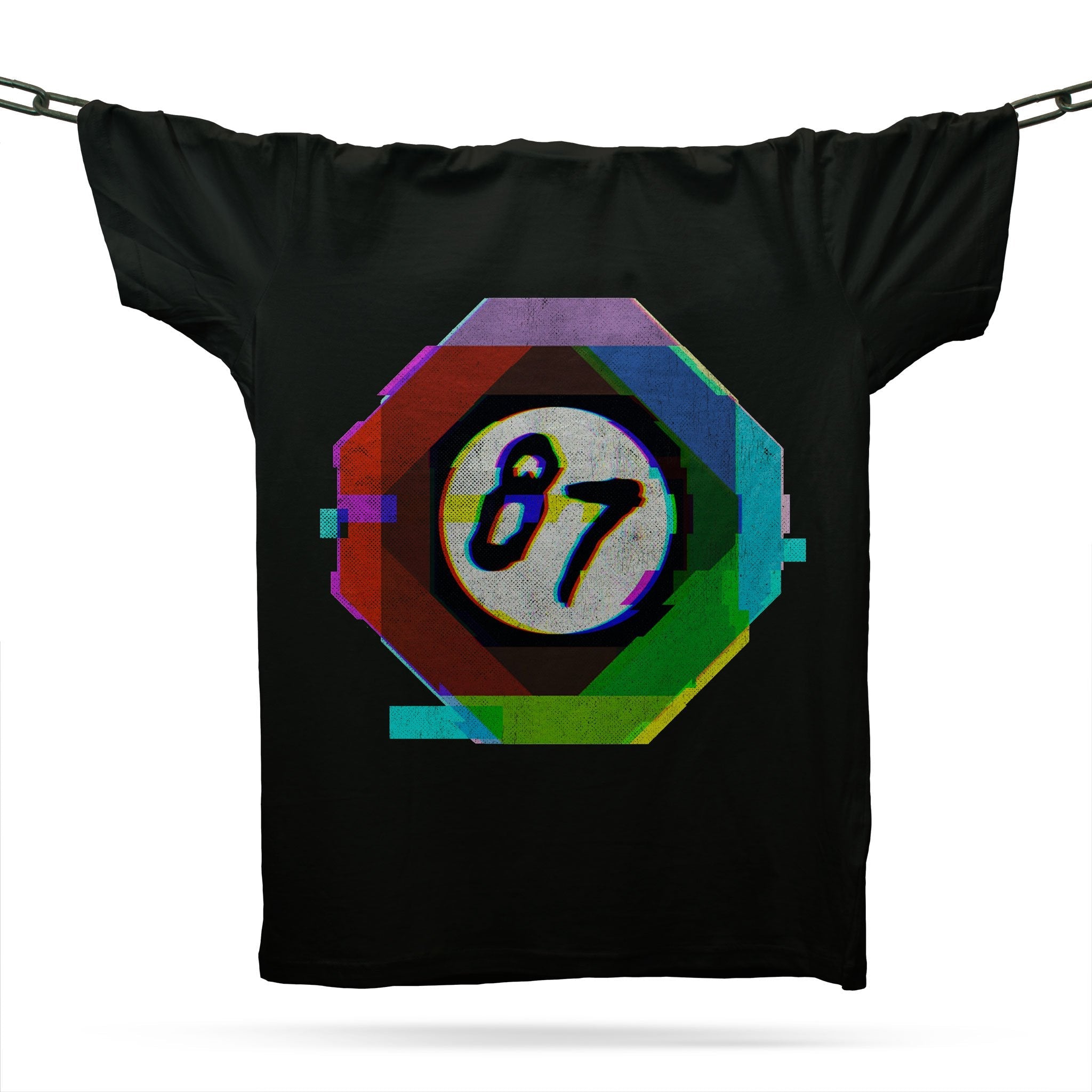 Nineteen Eighty Seven 87 T-Shirt / Black-Future Past-Essential Republik