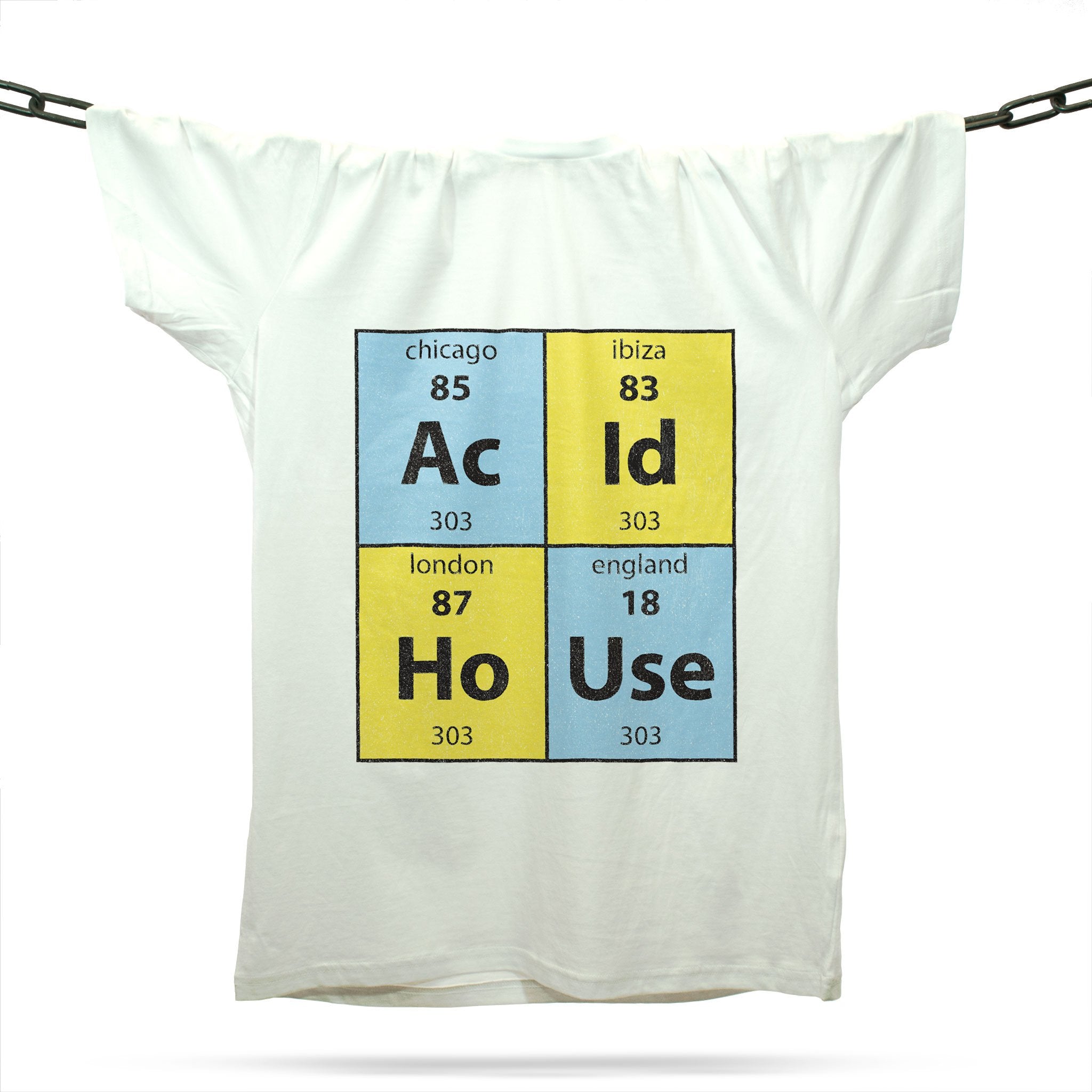 Acid House Elements T-Shirt / White-Future Past-Essential Republik