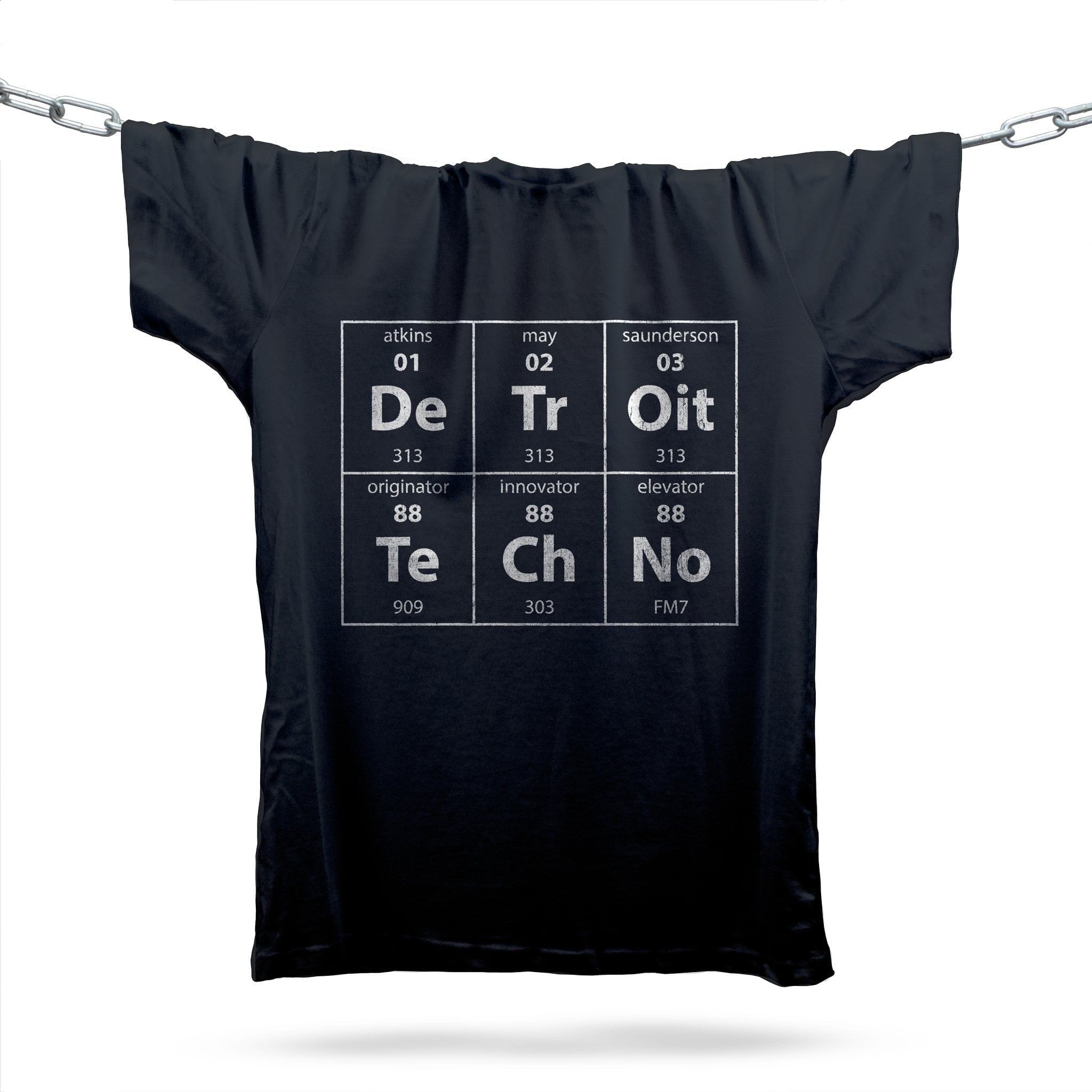 Detroit Techno Elements T-Shirt / Black-Future Past-Essential Republik