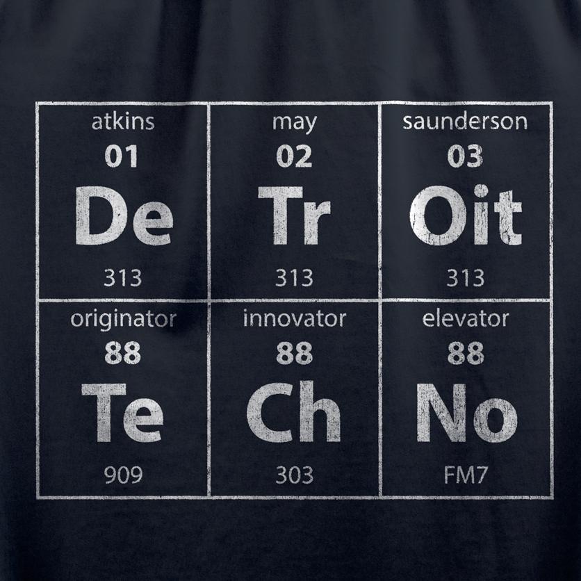 Detroit Techno Elements T-Shirt / Black-Future Past-Essential Republik