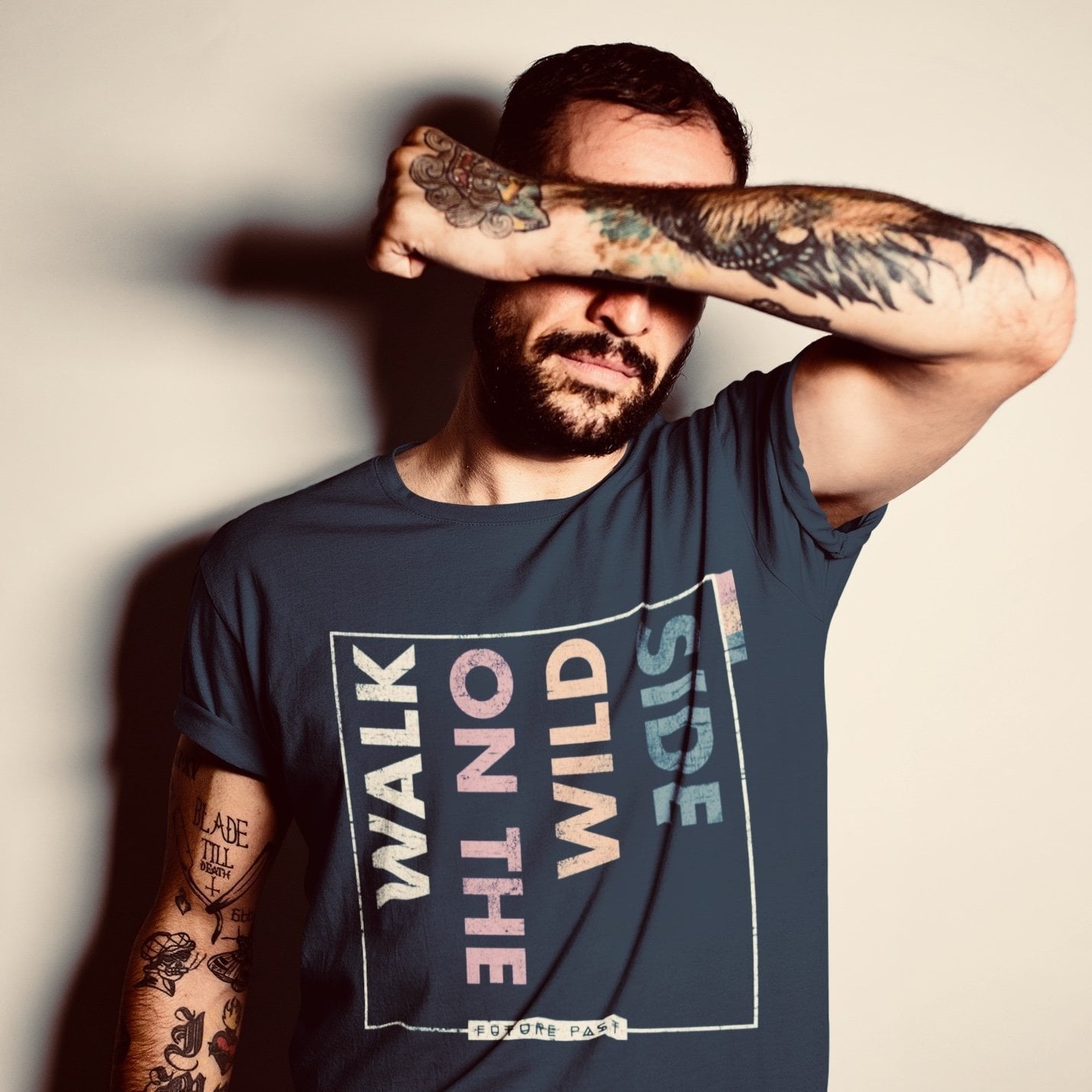 Walk On The Wild Side T-Shirt / Navy-Future Past-Essential Republik