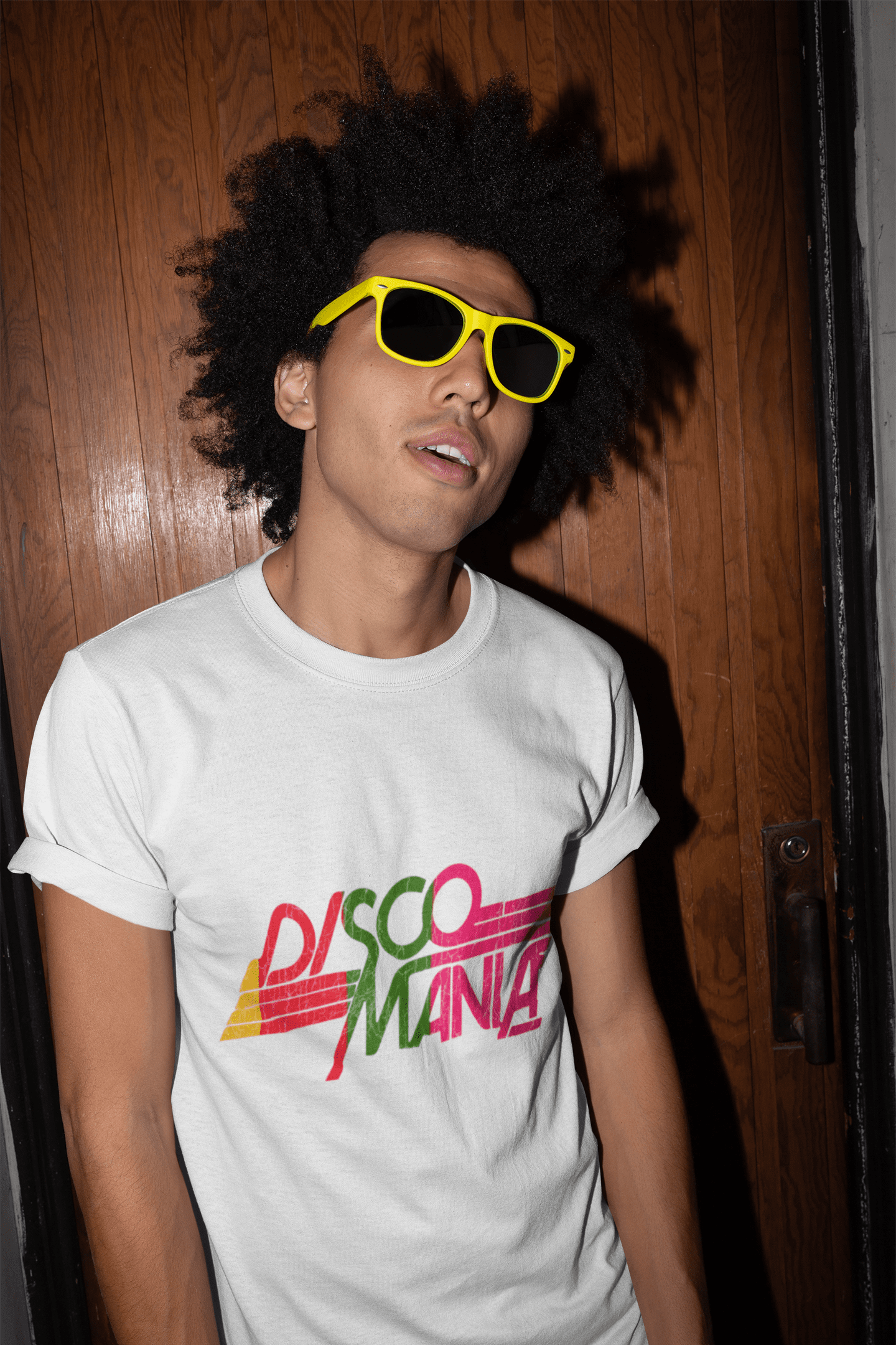 Disco Mania T-Shirt / White-Future Past-Essential Republik