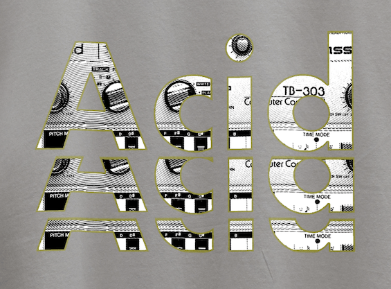 Acid Remix T-Shirt / Grey-Future Past-Essential Republik