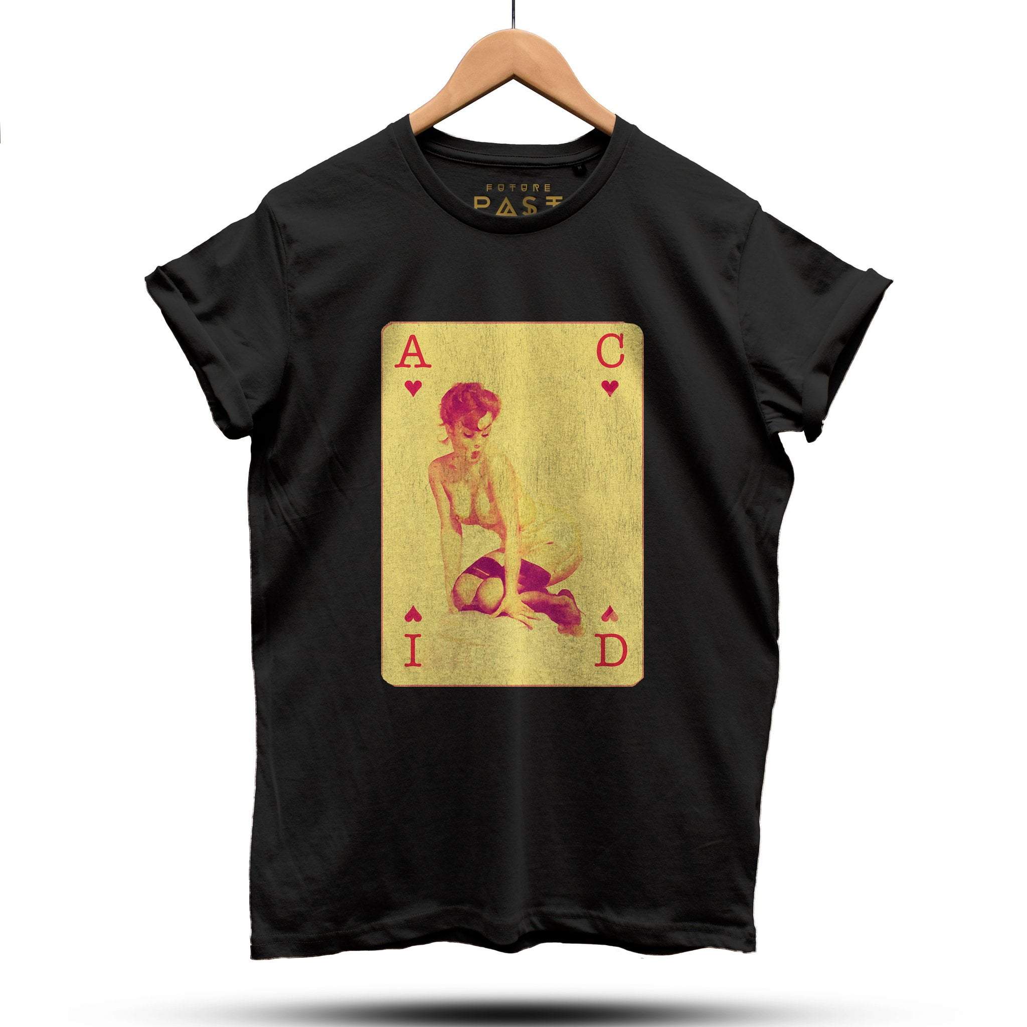 Acid House Pinup Girl Part 3 T-Shirt / Black-Future Past-Essential Republik