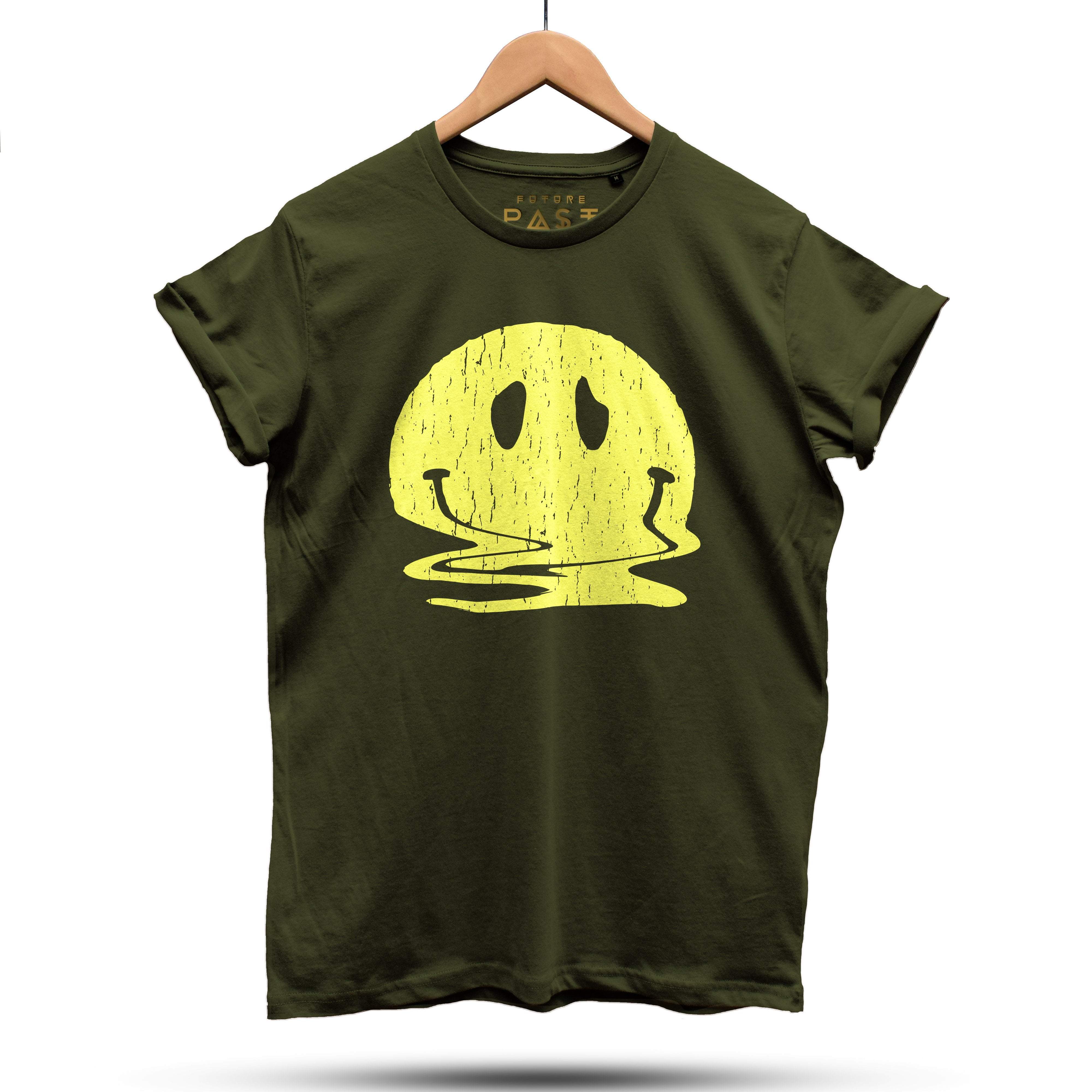 Melted But Still Smiling T-Shirt / Khaki-Future Past-Essential Republik