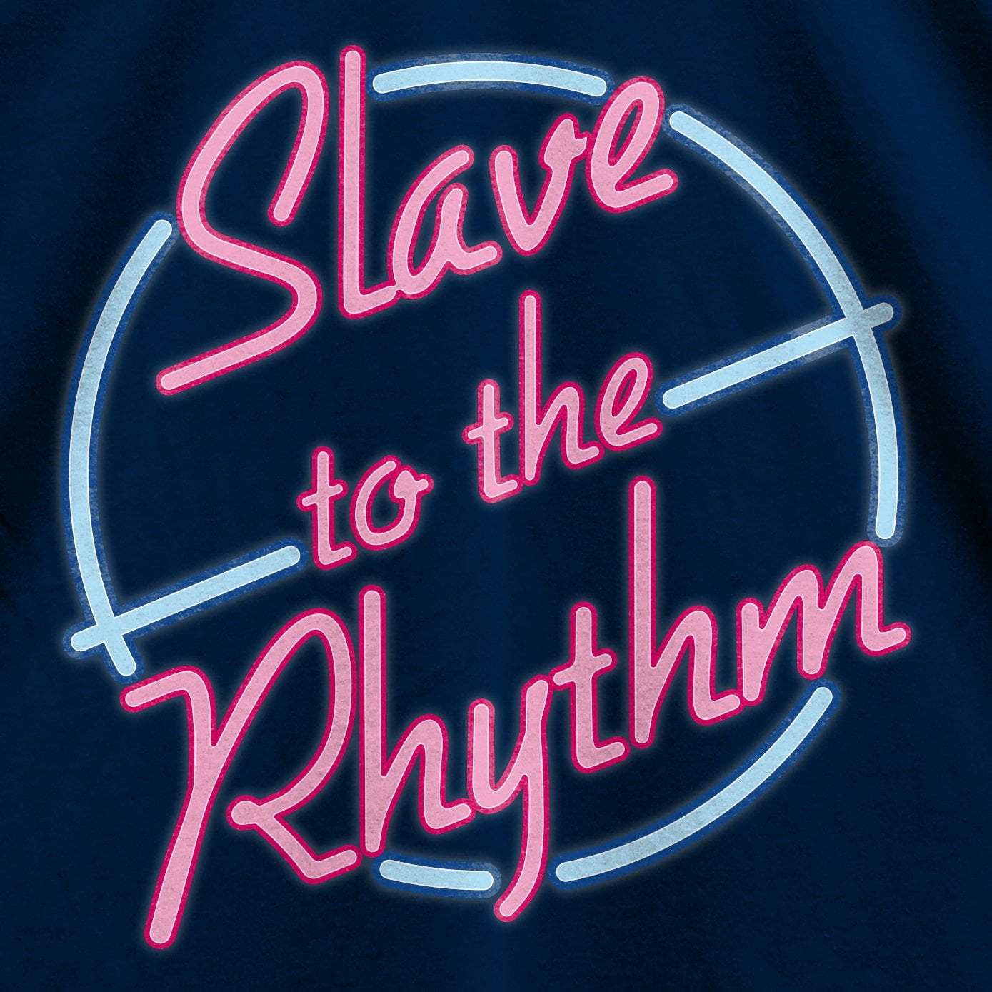 Slave To The Neon Rhythm T-Shirt / Navy-Future Past-Essential Republik
