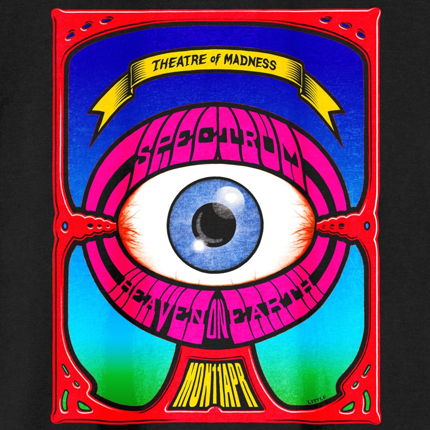 Ltd. Edition Spectrum Dave Little T-Shirt / Black-Future Past-Essential Republik