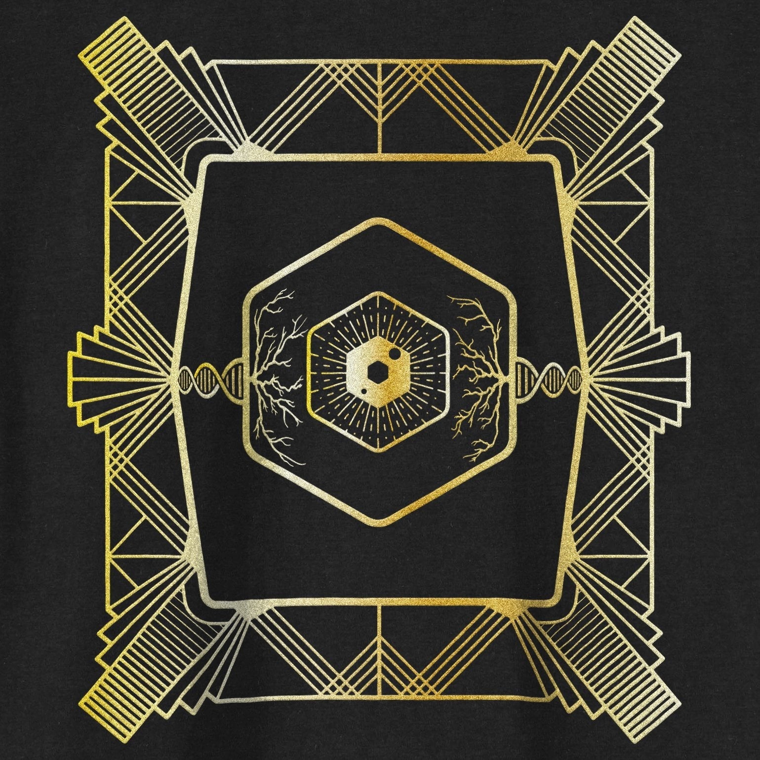 Acid Deco Dave Little T-Shirt / Black-Future Past-Essential Republik