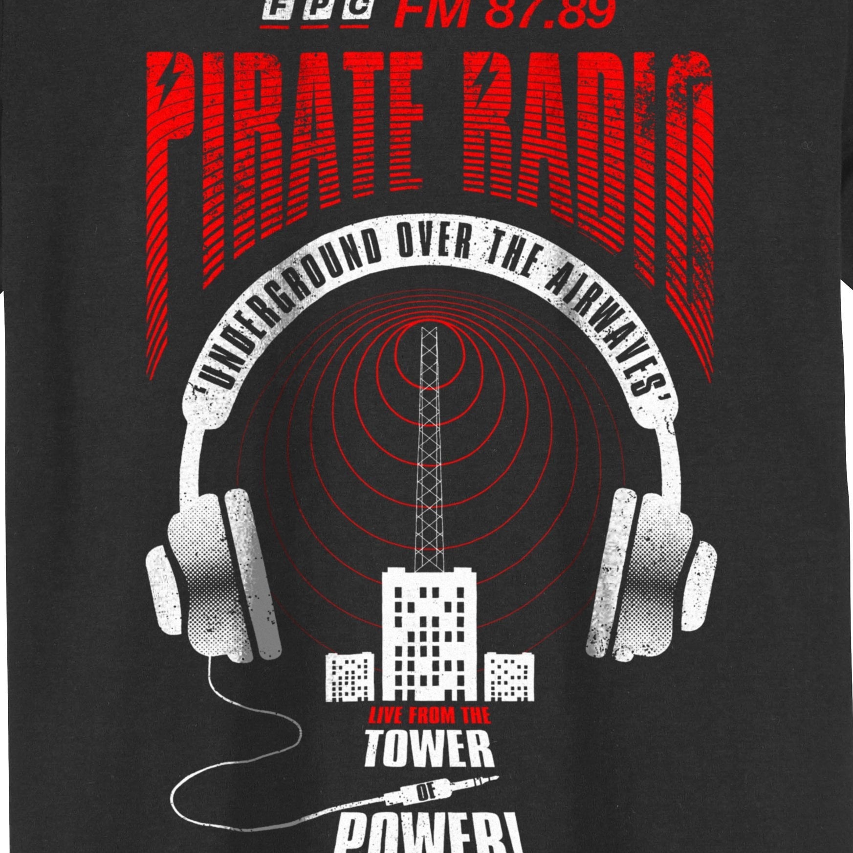 Pirate Radio T-Shirt / Black-Future Past-Essential Republik