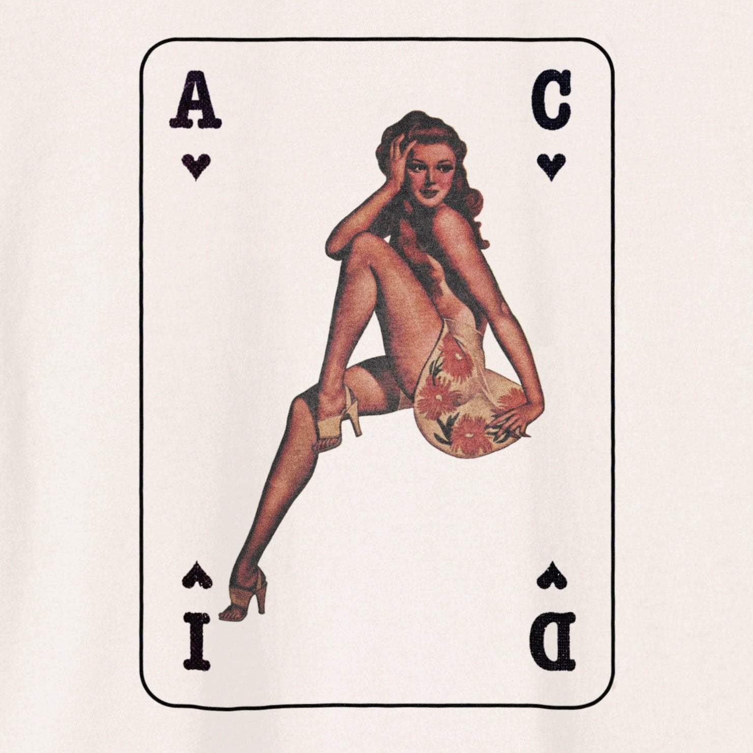 Acid Pinup Girl Part 5 T-Shirt / Cream-Future Past-Essential Republik