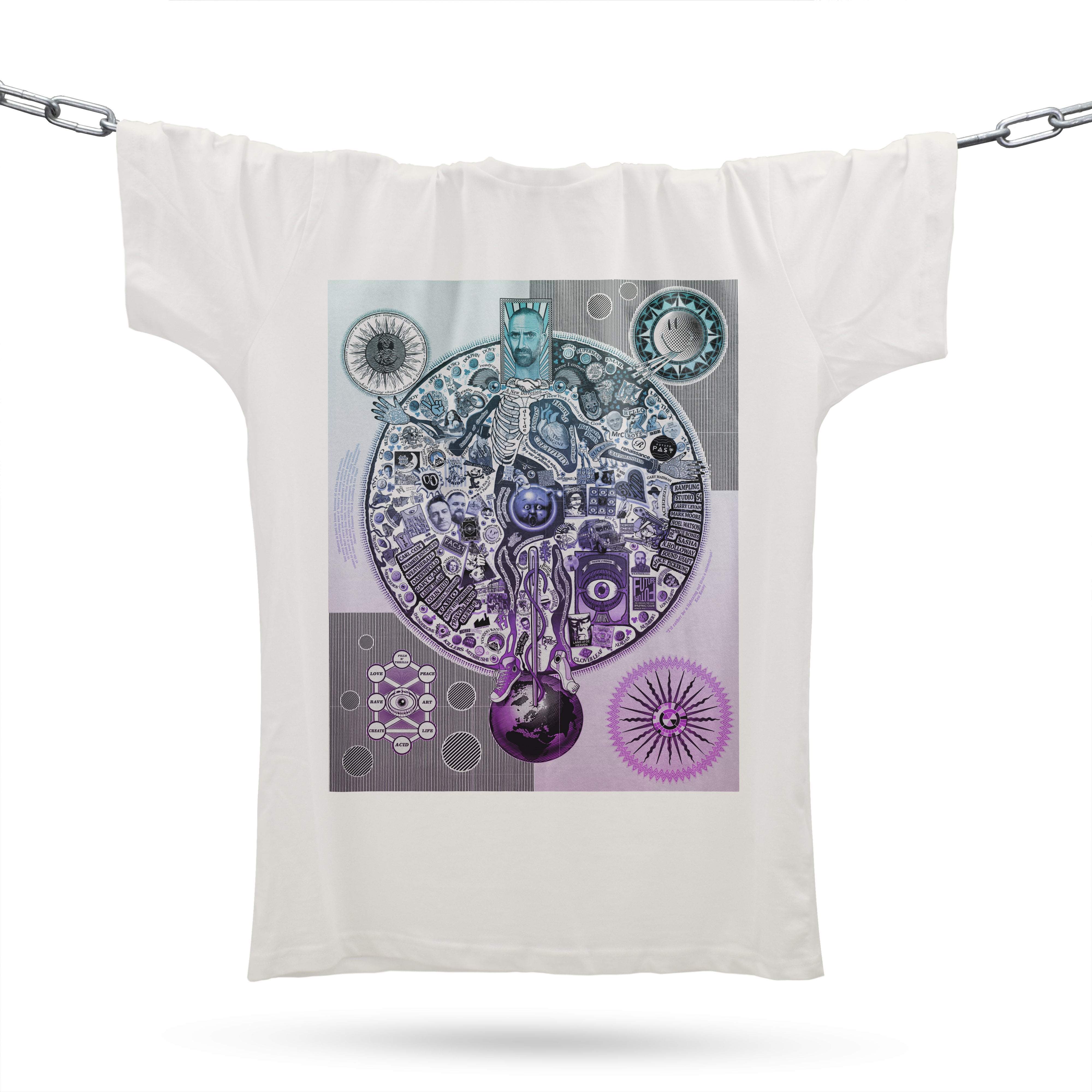 Ltd. Edition Map of Acid 2 Dave Little T-Shirt / Cream-Future Past-Essential Republik