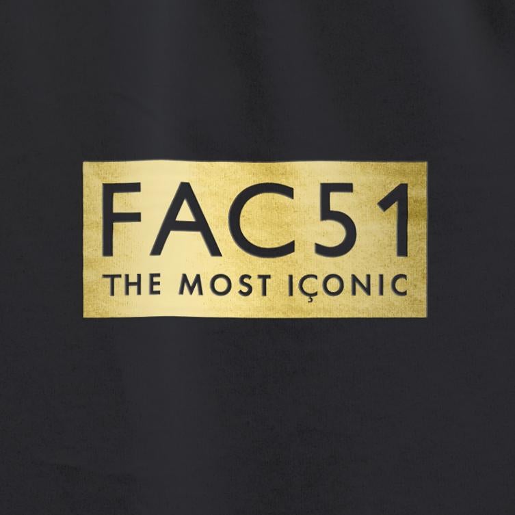 Official Hacienda FAC51 Most Iconic T-Shirt / Black-Future Past-Essential Republik