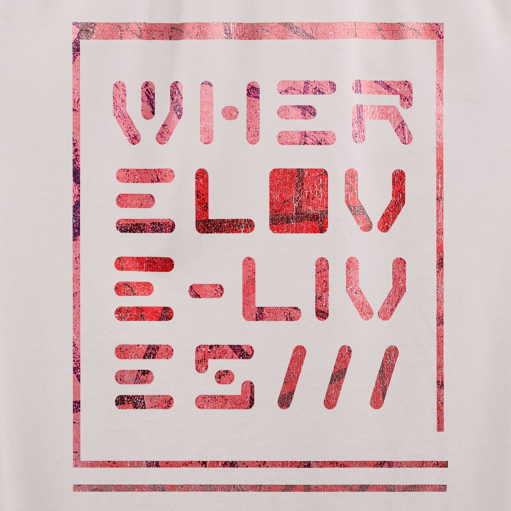 Where Love Lives T-Shirt / Cream-Future Past-Essential Republik