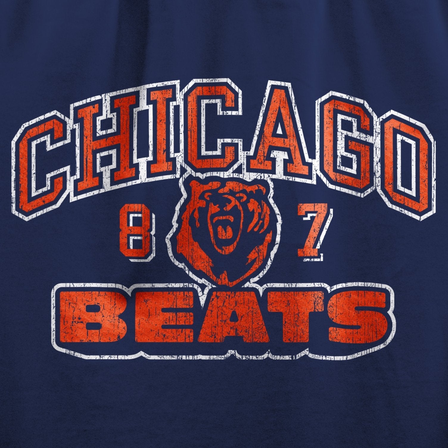 Chicago Beats T-Shirt / Navy-Future Past-Essential Republik