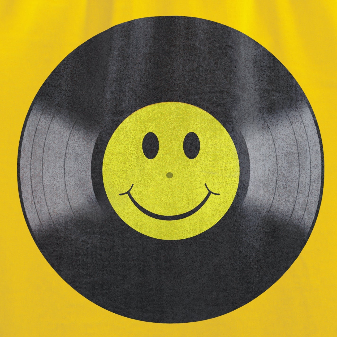 Vinyl Smiler T-Shirt / Gold-Future Past-Essential Republik