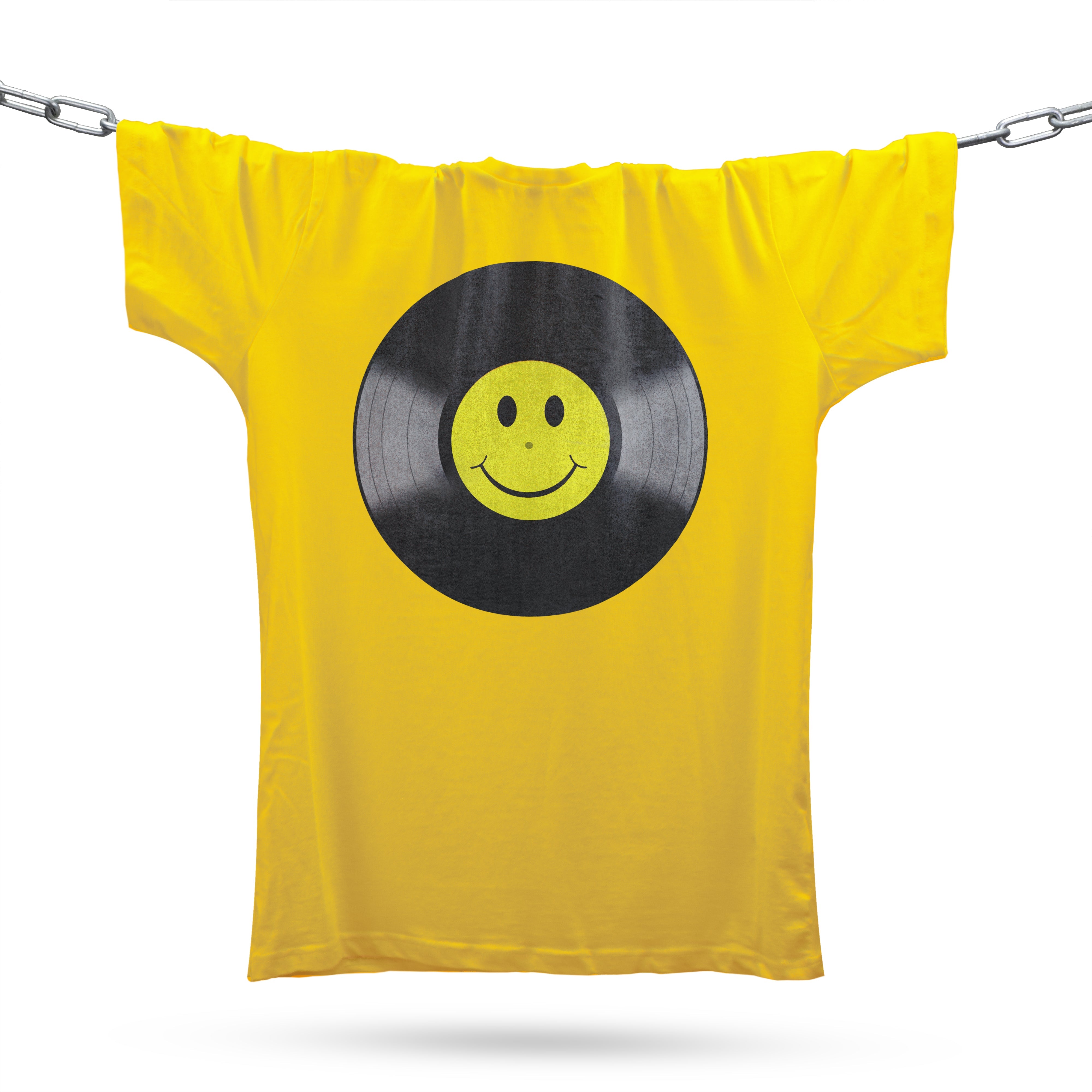 Vinyl Smiler T-Shirt / Gold-Future Past-Essential Republik