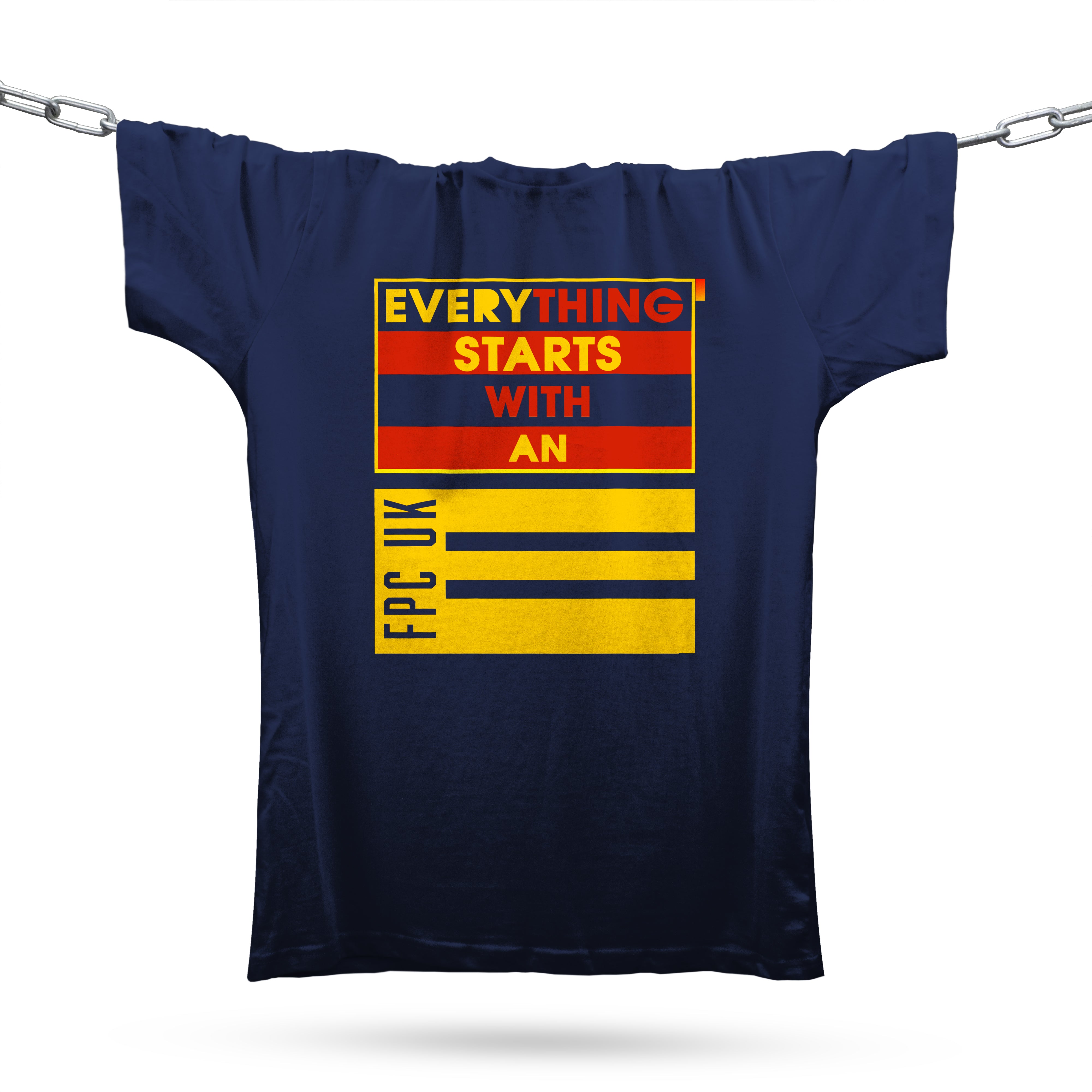 Everything Begins With An 'E' T-Shirt / Navy-Future Past-Essential Republik