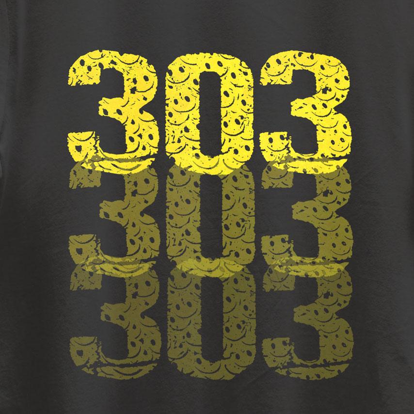303 Faded T-Shirt / Black-Future Past-Essential Republik
