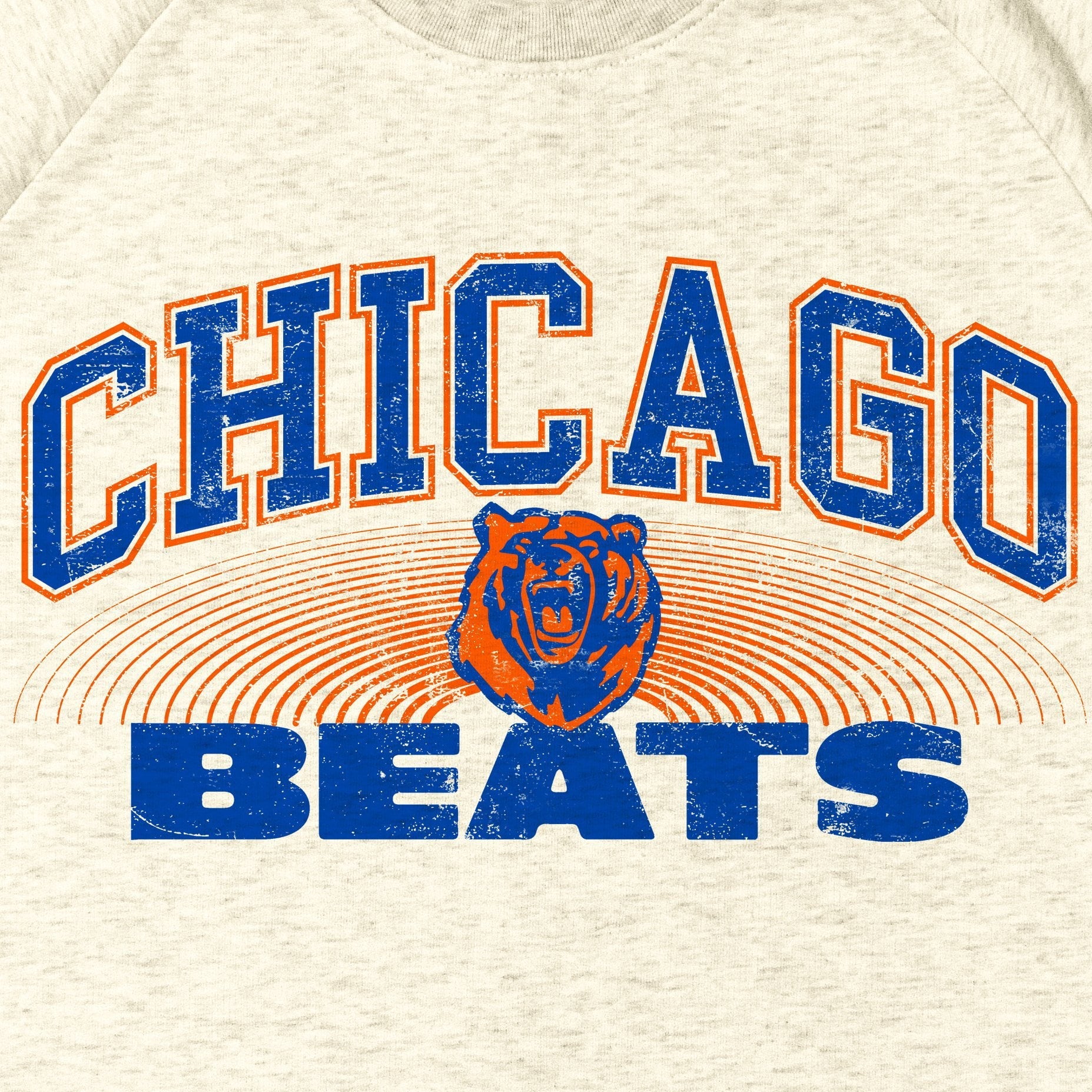Chicago Beats Premium Sweatshirt / Cream Marl-Future Past-Essential Republik