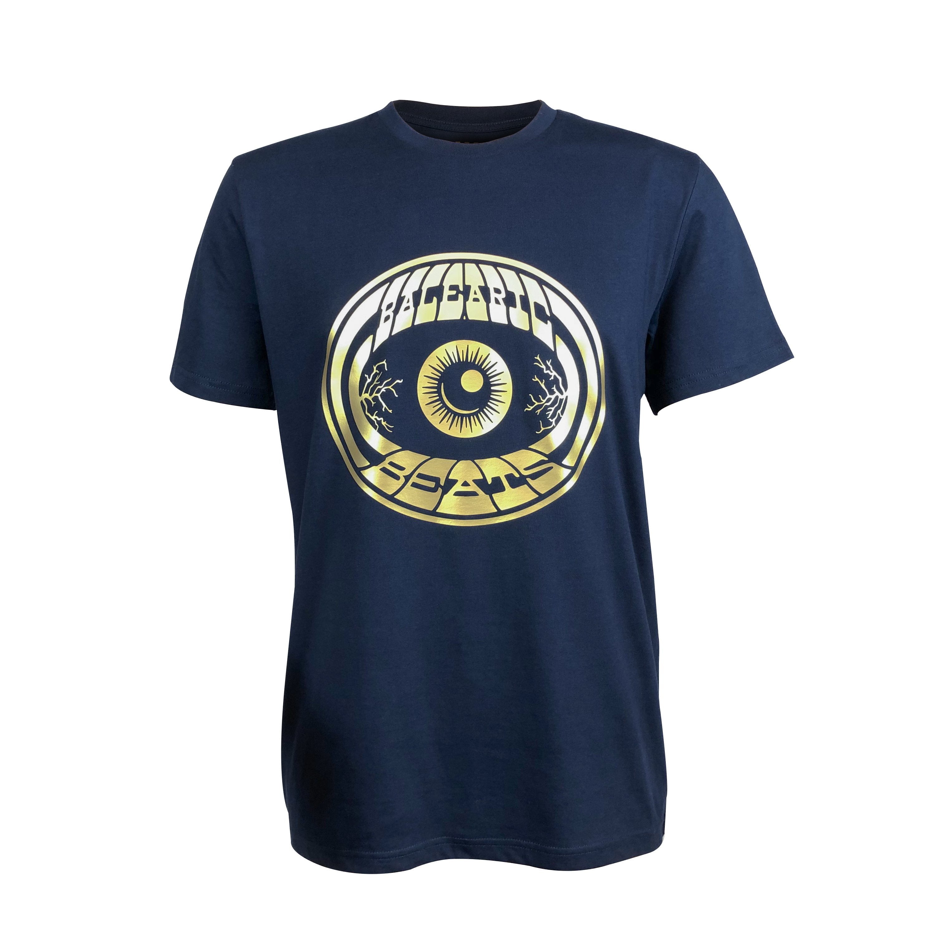 Gold Balearic Eye Dave Little T-Shirt / Navy-Future Past-Essential Republik