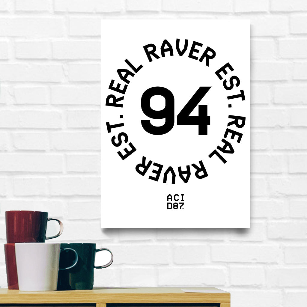 Real Raver Est 1994 A3 Print-Acid87-Essential Republik