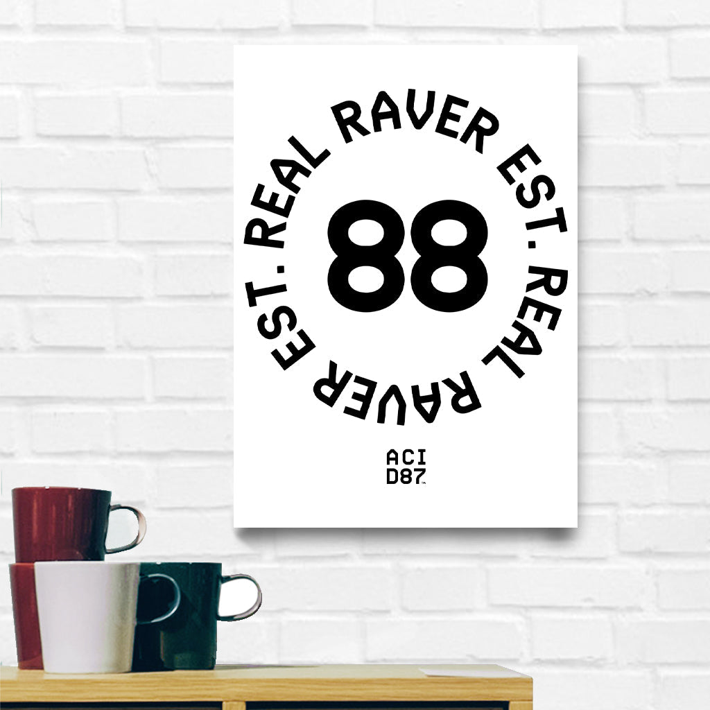 Real Raver Est 1988 A3 Print-Acid87-Essential Republik