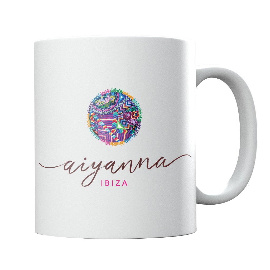 Aiyanna Ibiza Brown Logo Mug-Aiyanna-Essential Republik