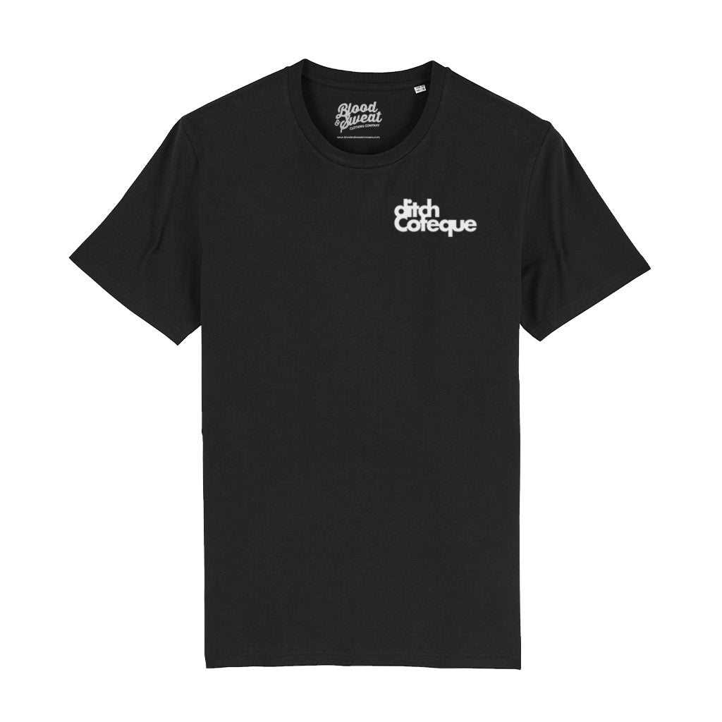 Official Ditchcoteque White Unisex Organic T-Shirt-Blood & Sweat-Essential Republik
