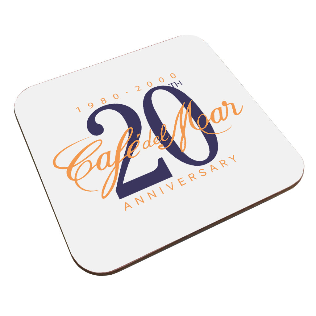 Café del Mar 20th Anniversary Logo Coaster-Café del Mar-Essential Republik
